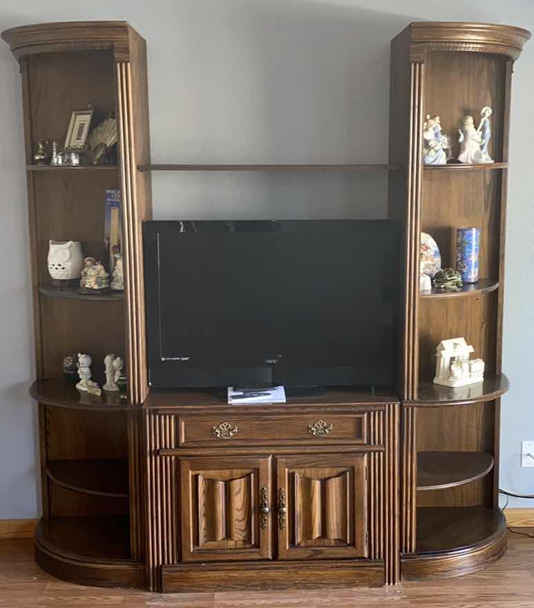 Photo 1 of ENTERTAINMENT CENTER 74” X 19” H 80”