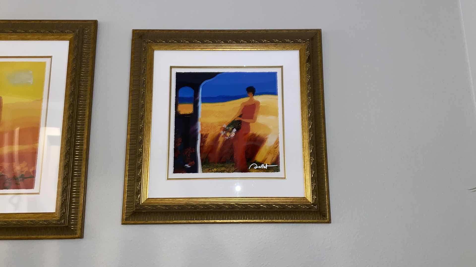 Photo 2 of GOLD FRAMED COA EMILY BELLET GICLEE  276/450 ARTWORK 26“ x 26“