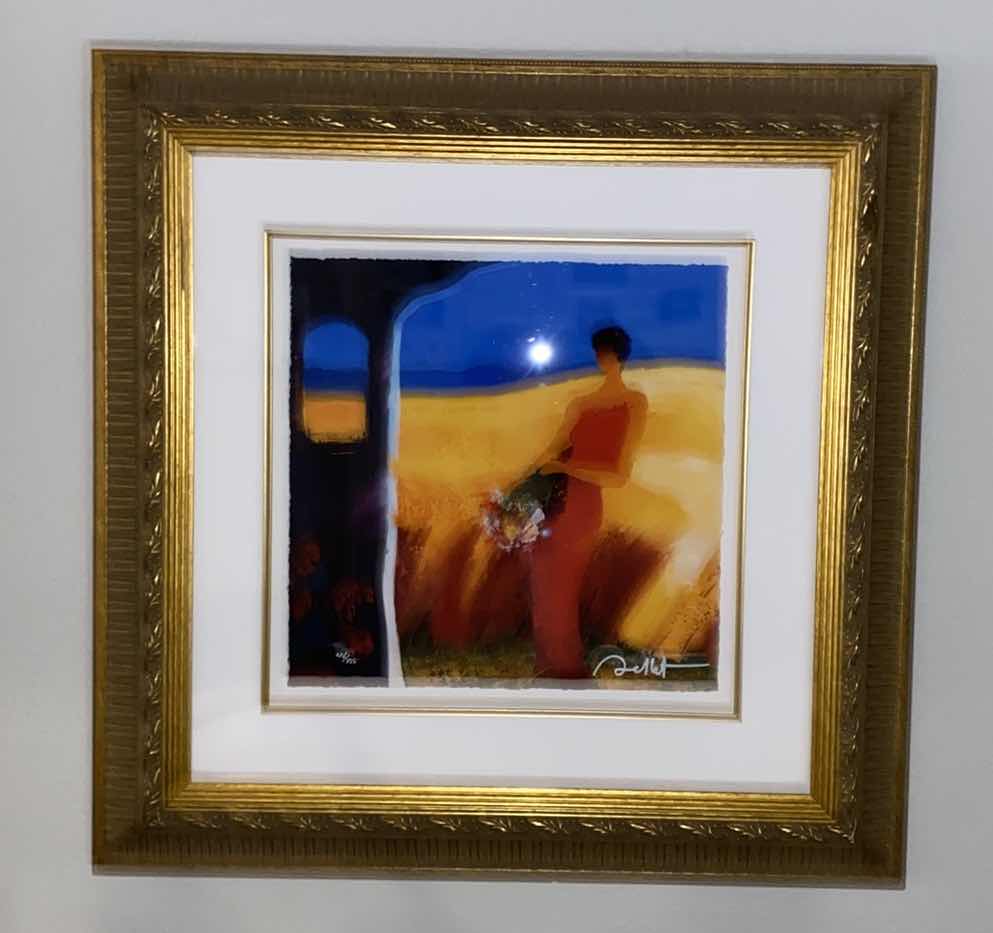 Photo 1 of GOLD FRAMED COA EMILY BELLET GICLEE  276/450 ARTWORK 26“ x 26“