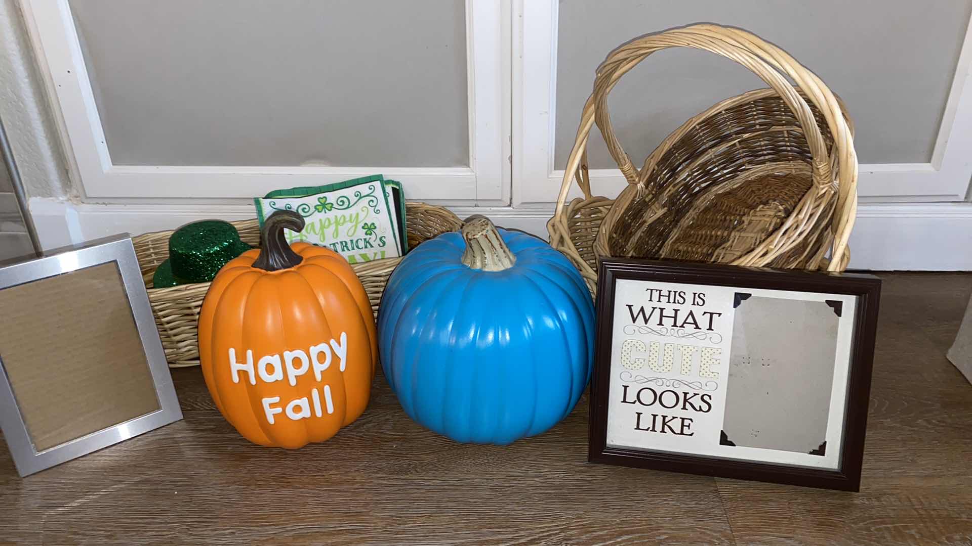 Photo 1 of BASKETS FRAMES AND FALL DECOR