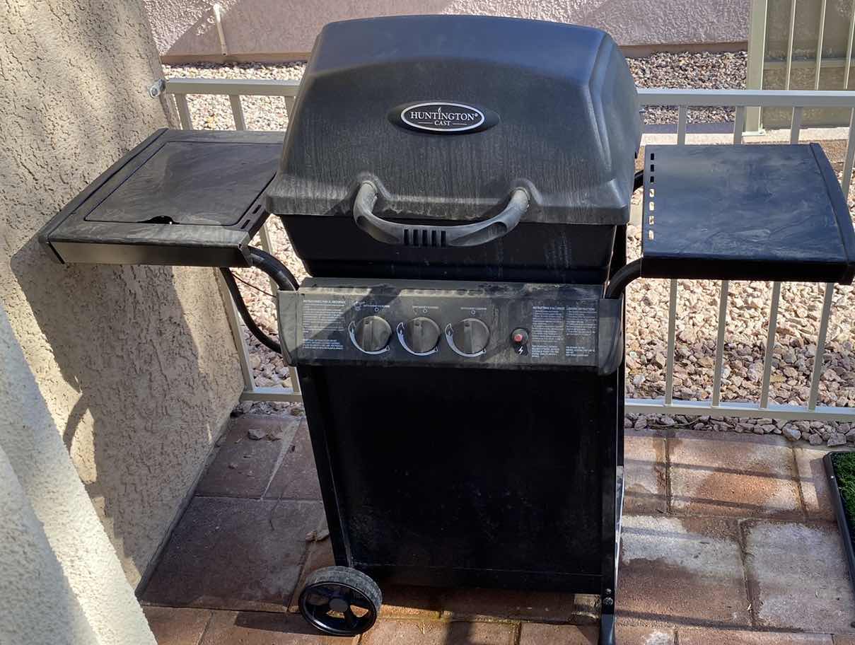 Photo 1 of HUNTINGTON CAST BBQ GRILL WITH PROPANE TANK AND GRILL COVER