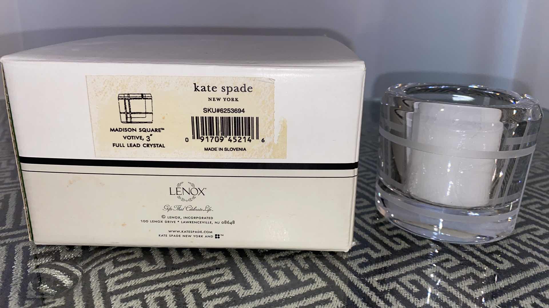 Photo 3 of KATE SPADE LENOX VOTIVE CANDLE WITH GIFT BOX