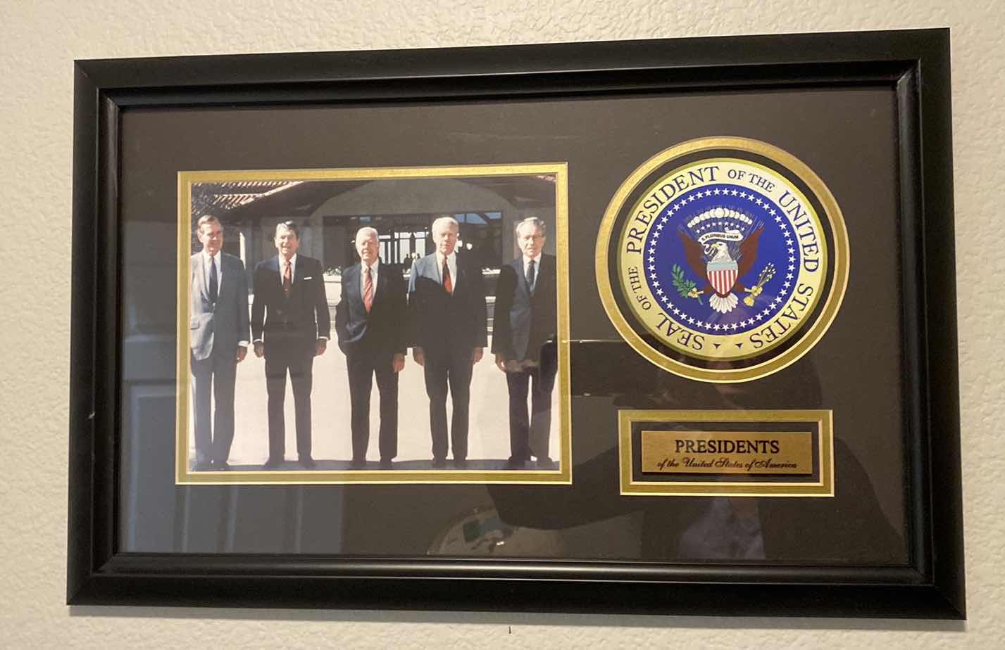 Photo 1 of FRAMED PHOTO PRESIDENTS OF THE UNITED STATES 22” x 14”