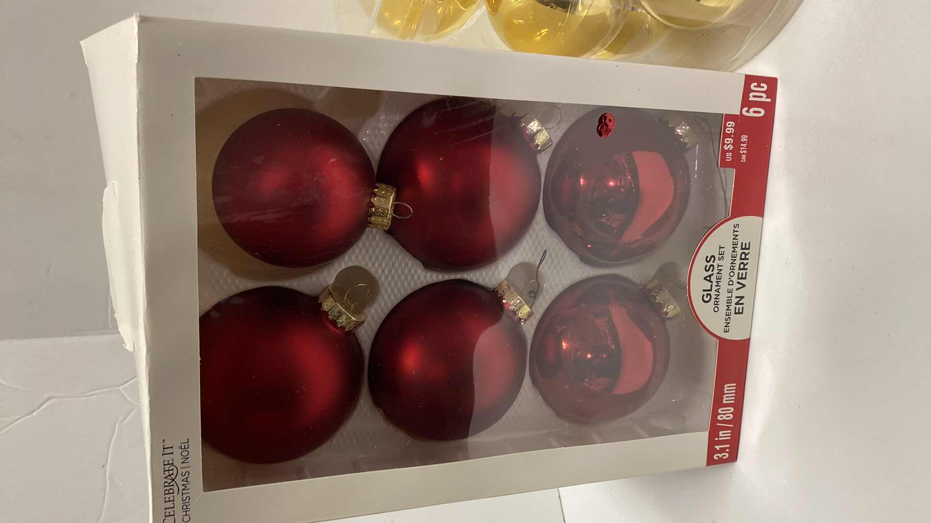 Photo 2 of $30 GLASS CHRISTMAS ORNAMENTS