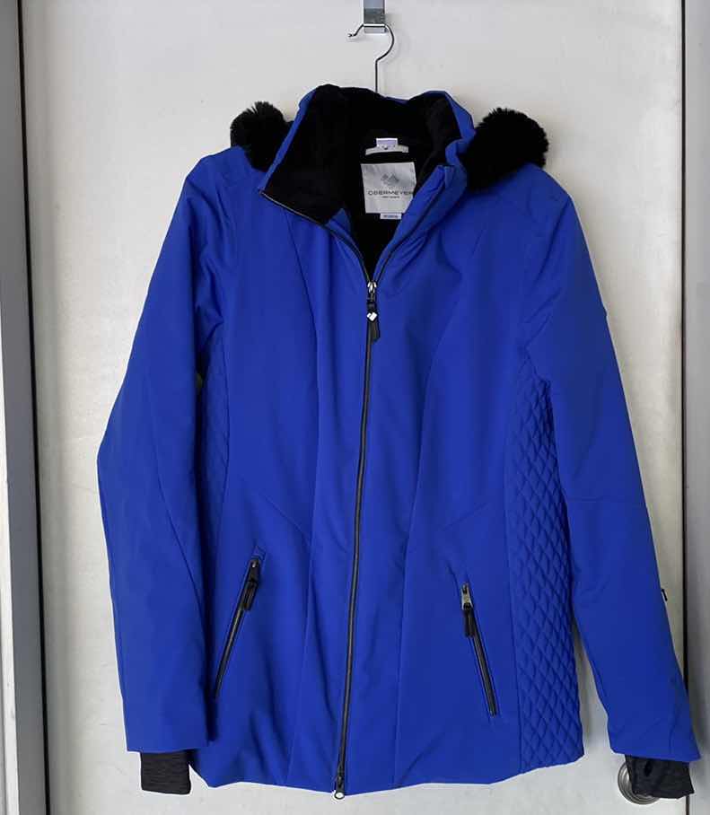 Photo 1 of WOMENS SIZE 14 OBERMEYER TUSCANY INSULATED HIP LENGTH SKI JACKET WITH THUMB HOLES AND POWDER SKIRT LIKE NEW