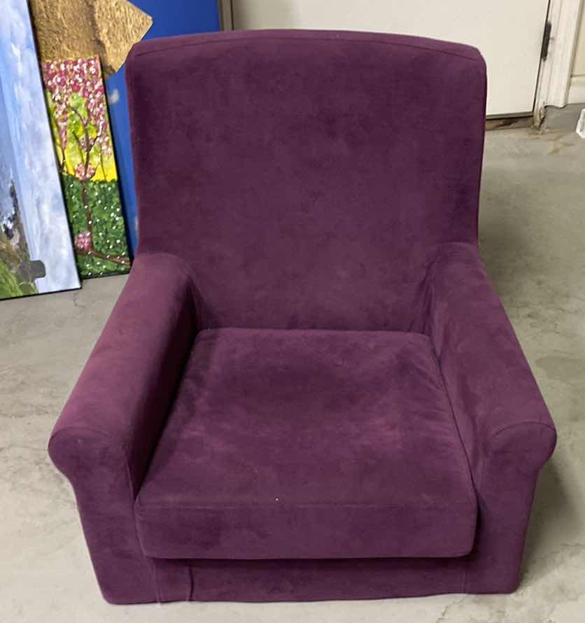 Photo 1 of PURPLE DOG BED OR CHILD CHAIR 29“ x 25“ H 28”