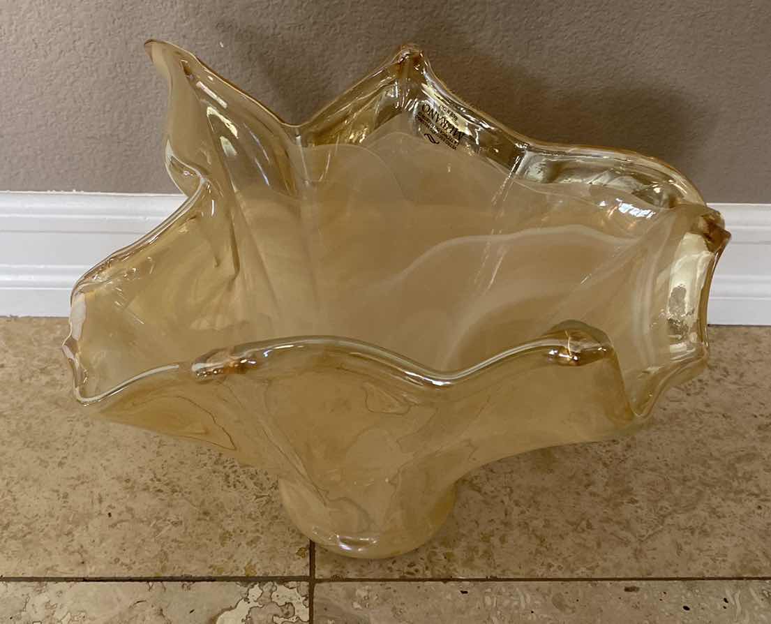 Photo 1 of MURANO ART GLASS VASE 14” x 11”