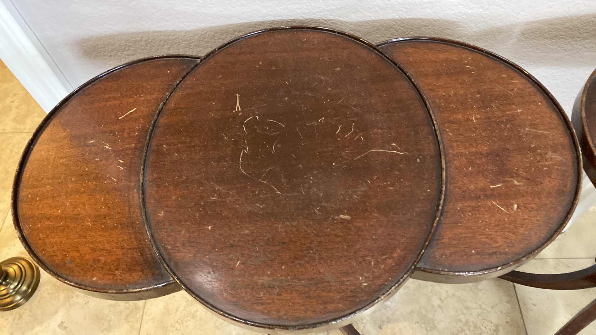 Photo 4 of PAIR OF ANTIQUE TABLES 24” x 15” H 28”