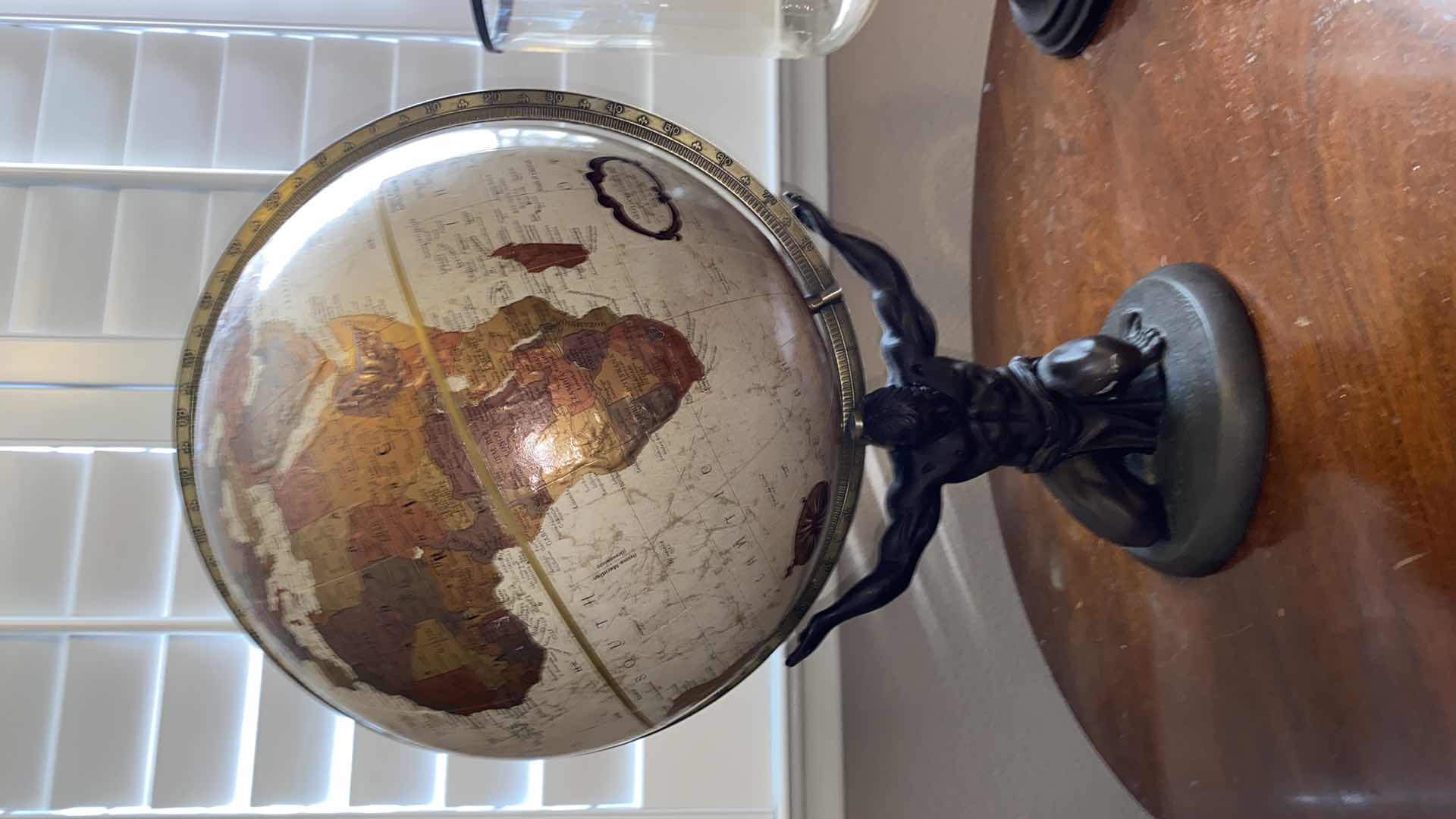 Photo 1 of WORLD GLOBE 14“ x 19“ - fingers broken on one hand, knee scratched