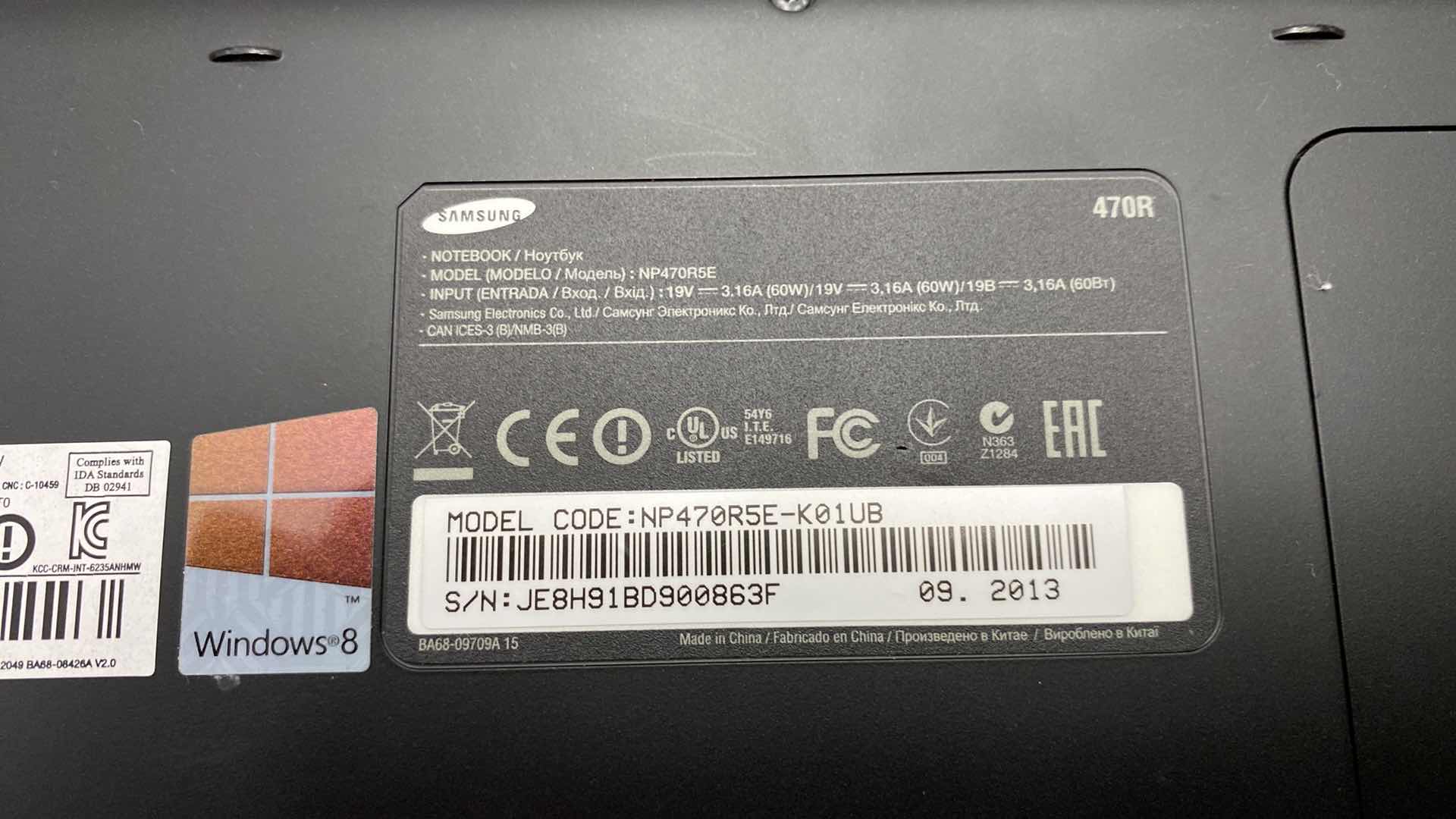 Photo 4 of SAMSUNG LAP TOP WITH COOLING PAD Missing cords