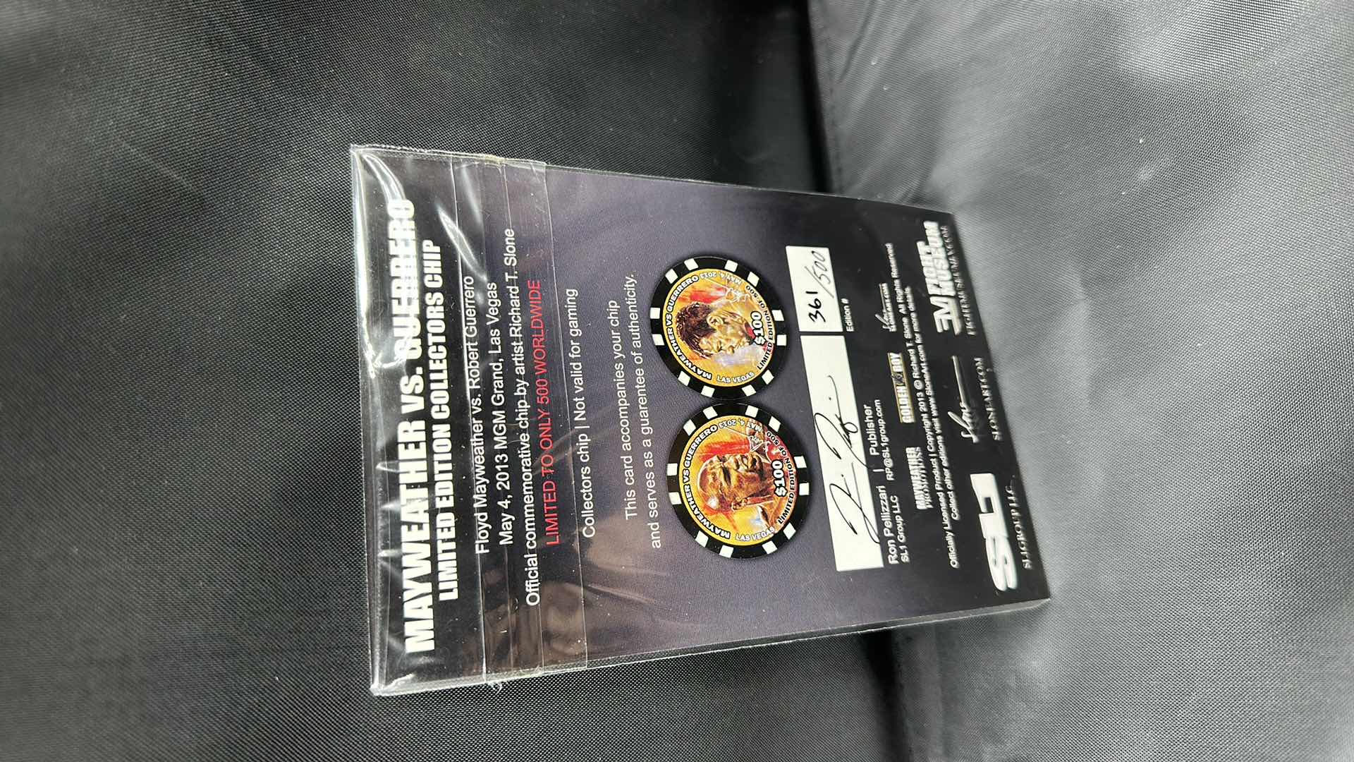 Photo 2 of MAYWEATHER VS GUERRERO LIMITED EDITION $100 COLLECTORS COIN NUMBERED 361/500