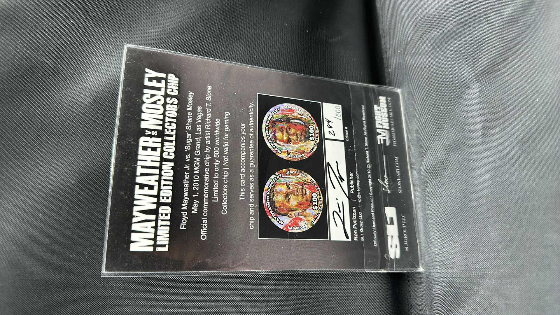 Photo 2 of MAYWEATHER VS MOSLEY LIMITED EDITION $100 COLLECTORS COIN NUMBERED 284/500