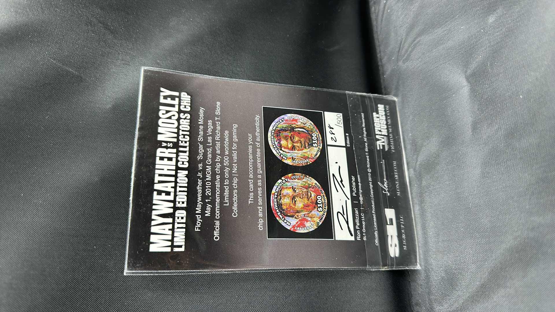 Photo 2 of MAYWEATHER VS MOSLEY LIMITED EDITION $100 COLLECTORS COIN NUMBERED 288/500