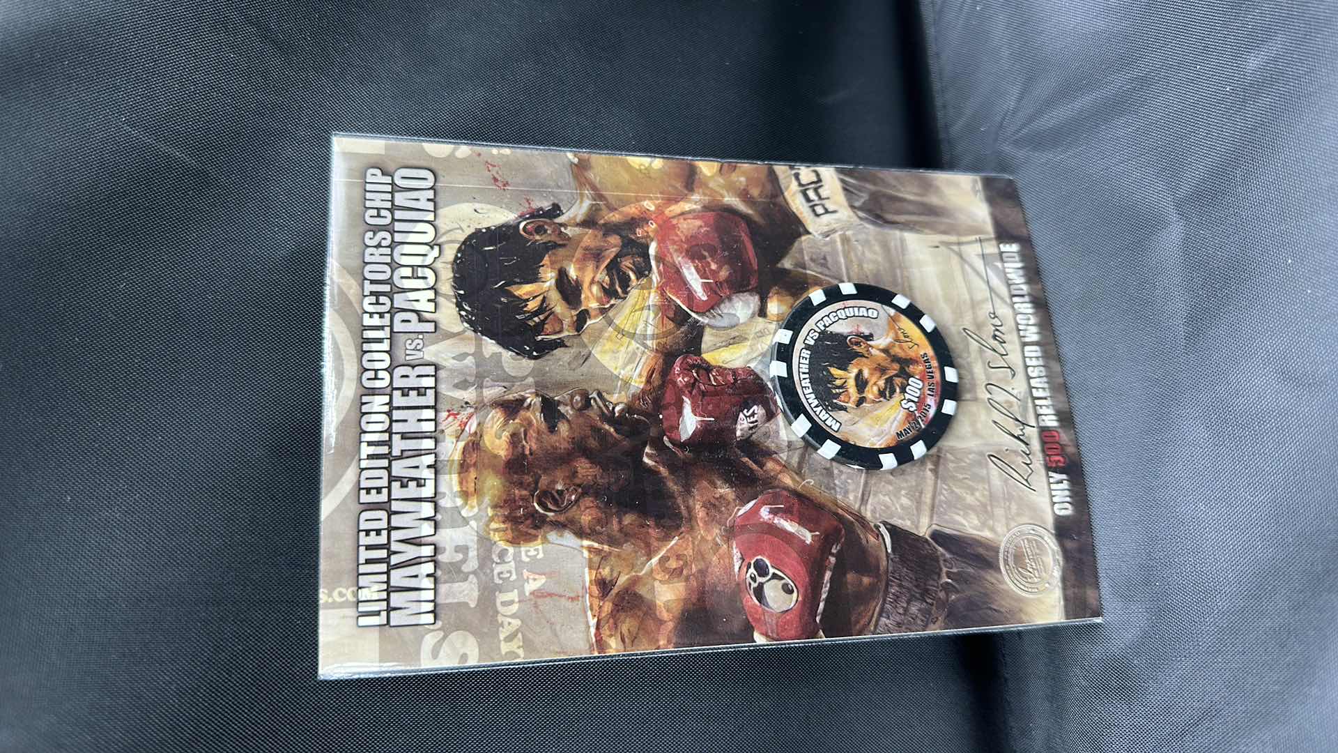 Photo 1 of MAYWEATHER VS PACQUIAO LIMITED EDITION $100 COLLECTORS COIN NUMBERED 132/500