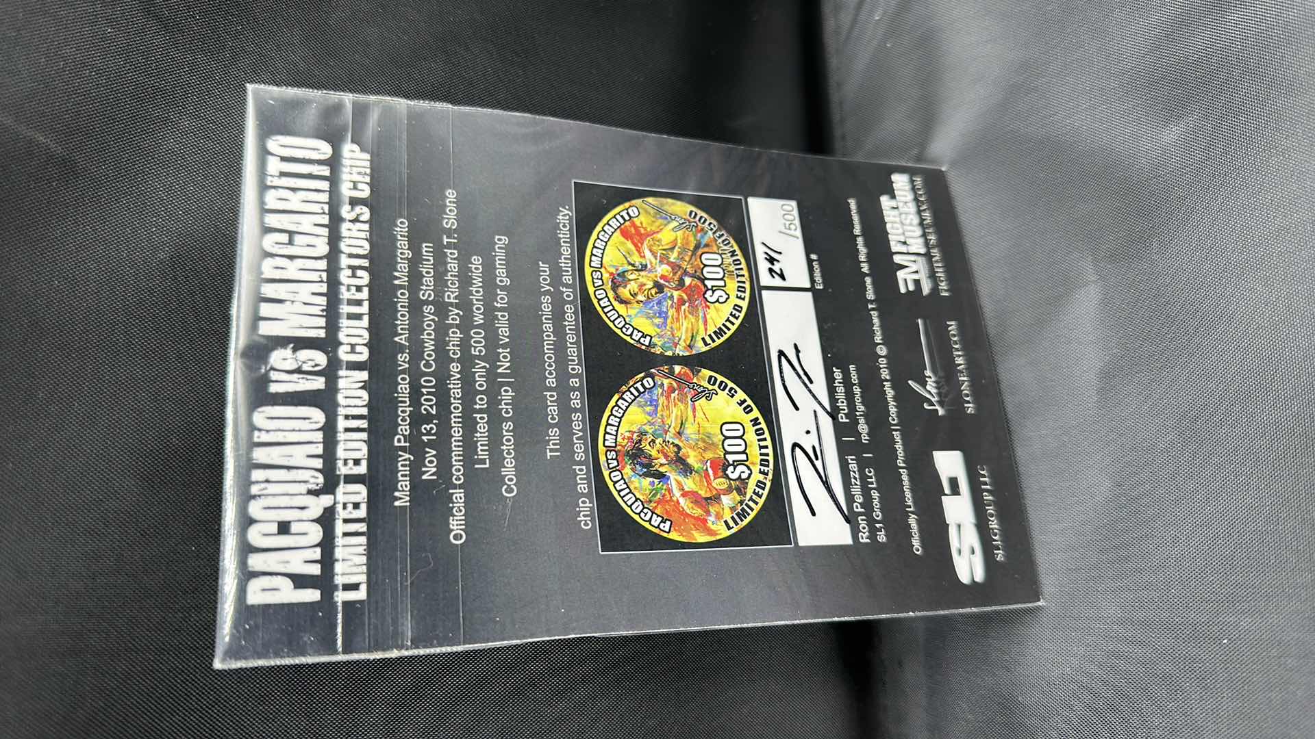 Photo 2 of PACQUIAO VS MARGARITO LIMITED EDITION $100 COLLECTORS COIN NUMBERED 241/500