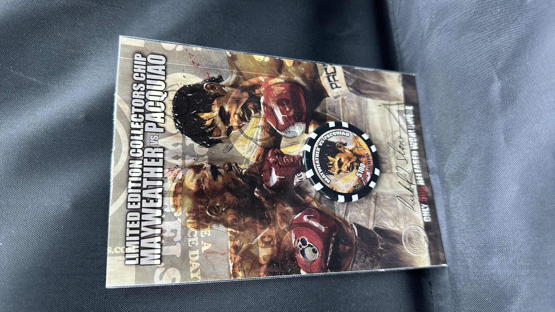 Photo 1 of MAYWEATHER VS PACQUIAO LIMITED EDITION $100 COLLECTORS COIN NUMBERED 131/500