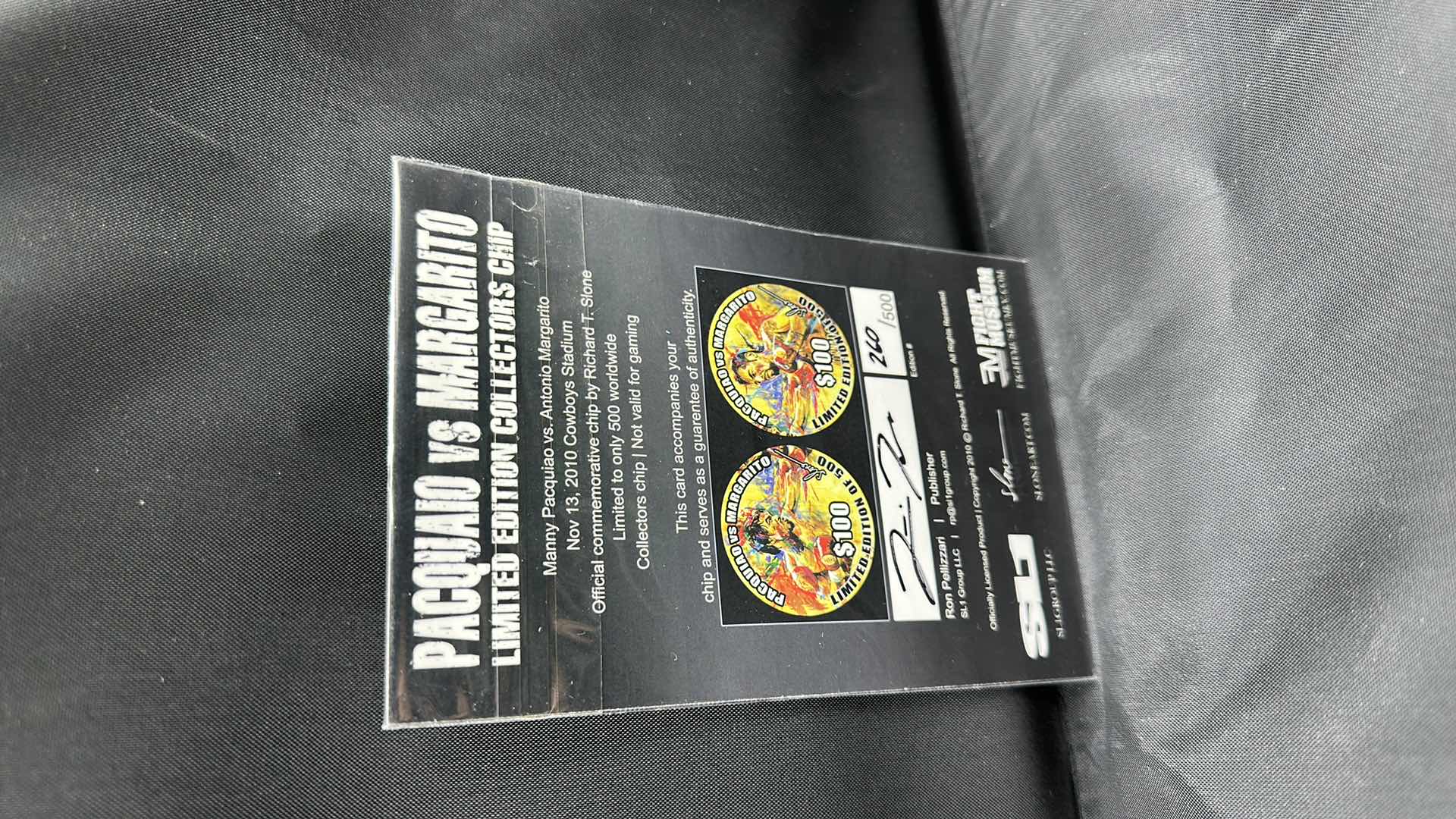 Photo 2 of PACQUIAO VS MARGARITO LIMITED EDITION $100 COLLECTORS COIN NUMBERED 260/500