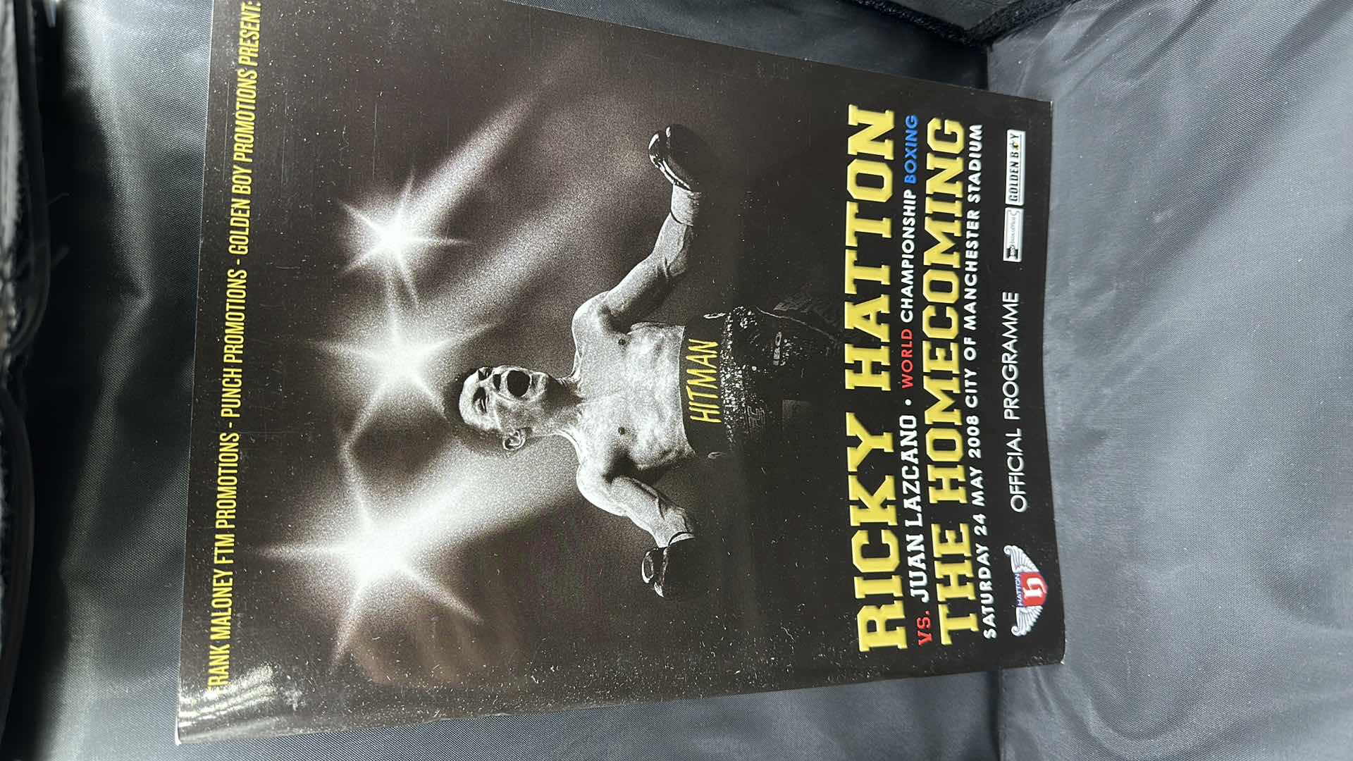 Photo 1 of RICKY HATTON VS JUAN LAZCANO OFFICIAL FIGHT PROGRAM