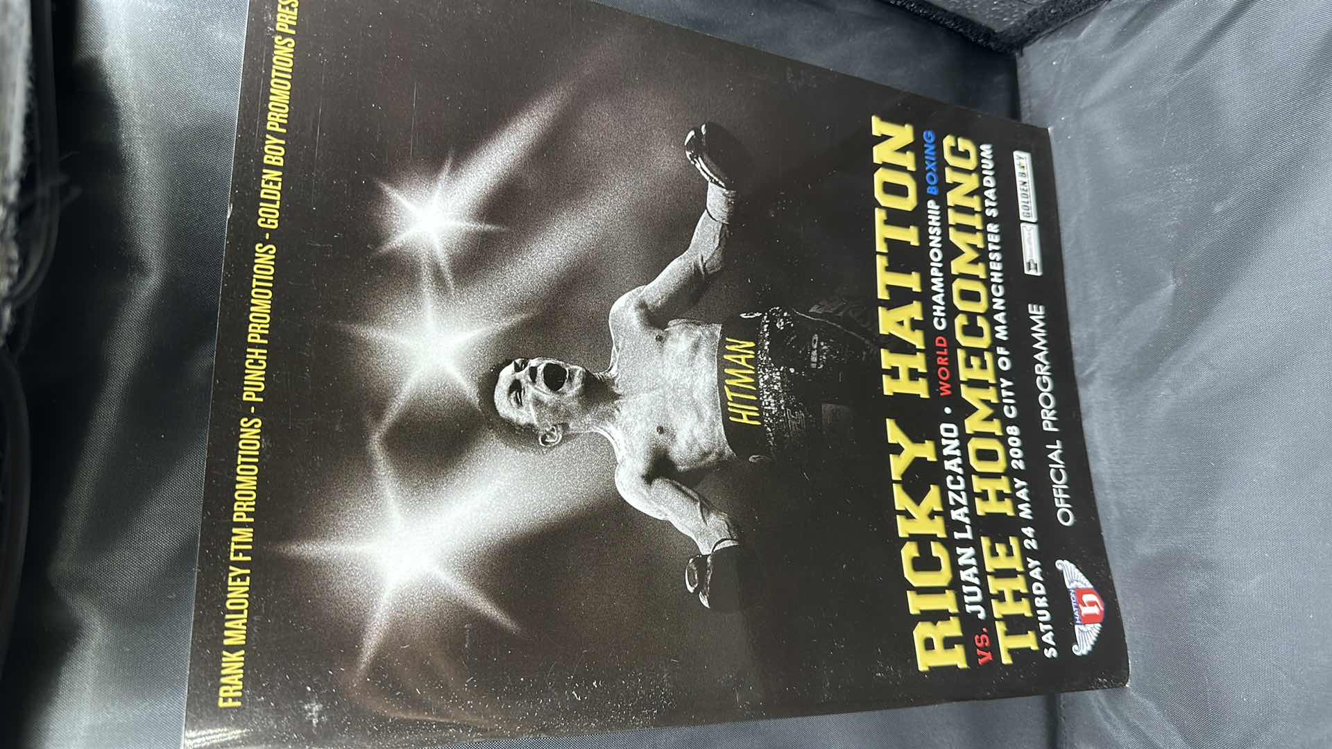 Photo 1 of RICKY HATTON VS JUAN LAZCANO OFFICIAL FIGHT PROGRAM