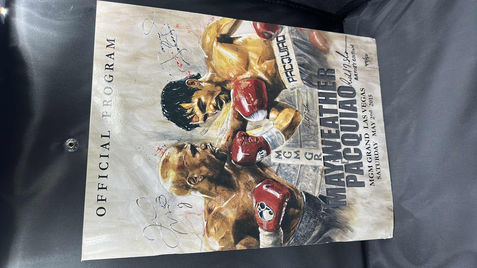 Photo 1 of PACQUIAO VS MAYWEATHER OFFICIAL FIGHT PROGRAM