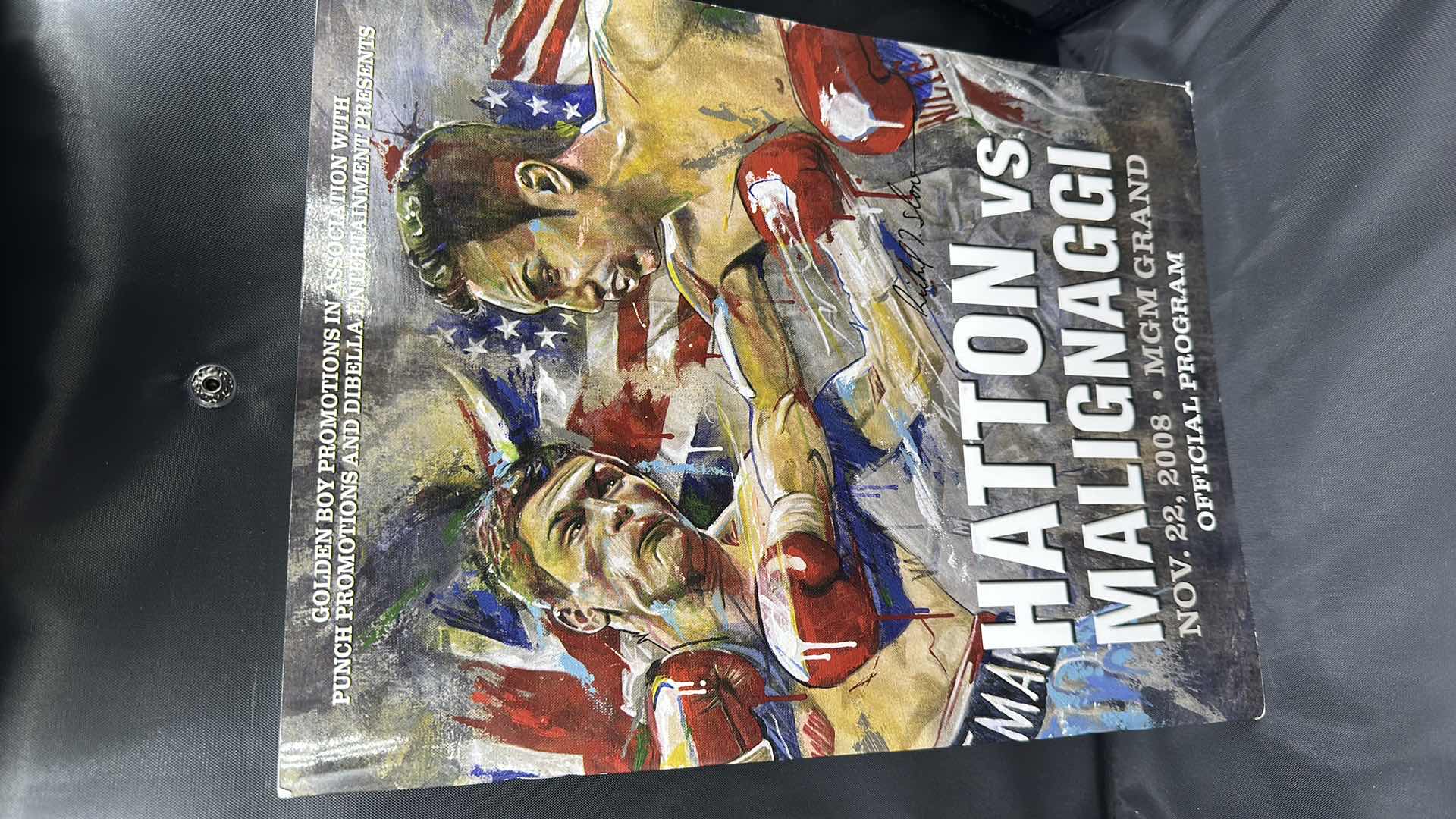 Photo 1 of HATTON VS MALIGNAGGI OFFICIAL FIGHT PROGRAM