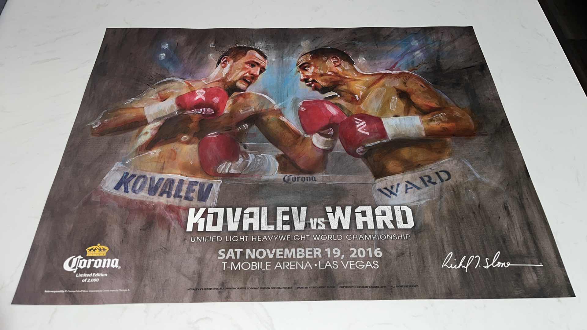 Photo 1 of KOVALEV VS WARD FIGHT POSTER W 18IN H 2FT