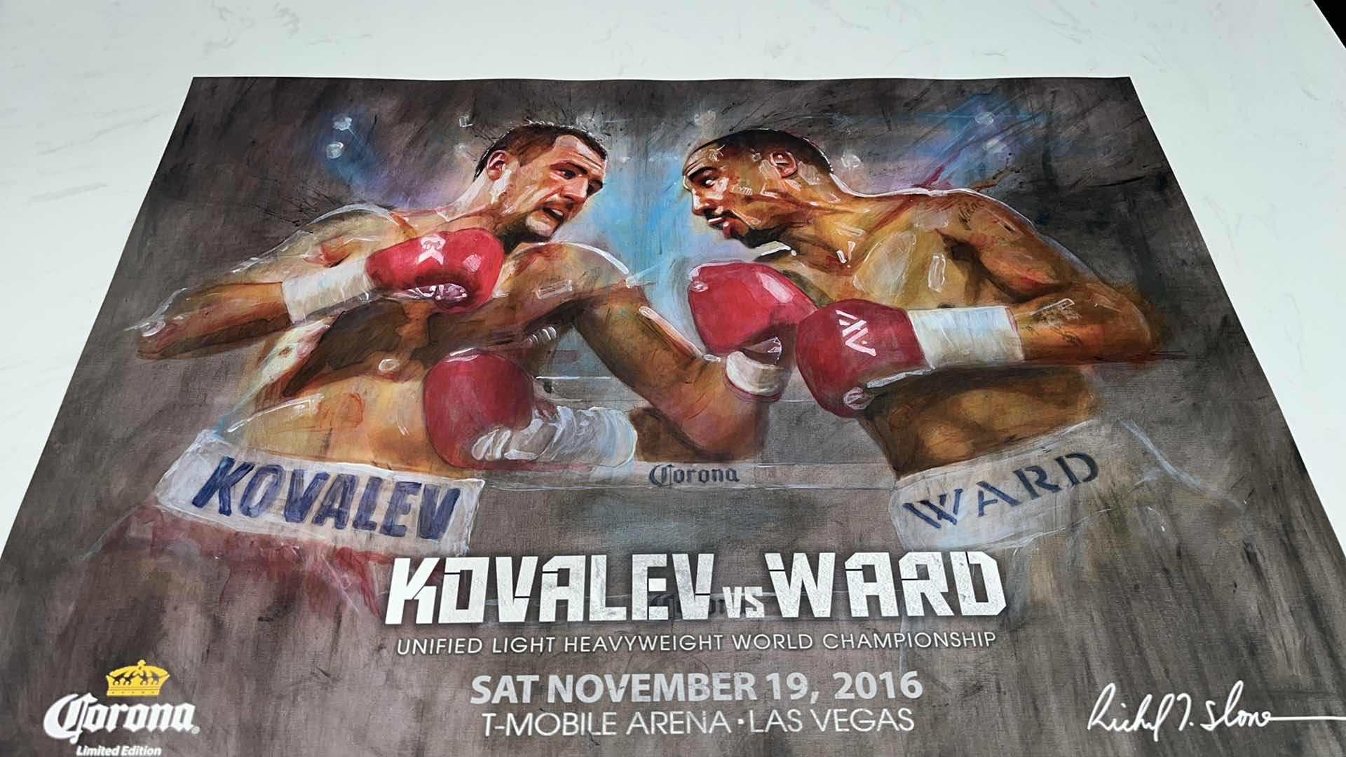 Photo 1 of KOVALEV VS WARD FIGHT POSTER W 18IN H 2FT