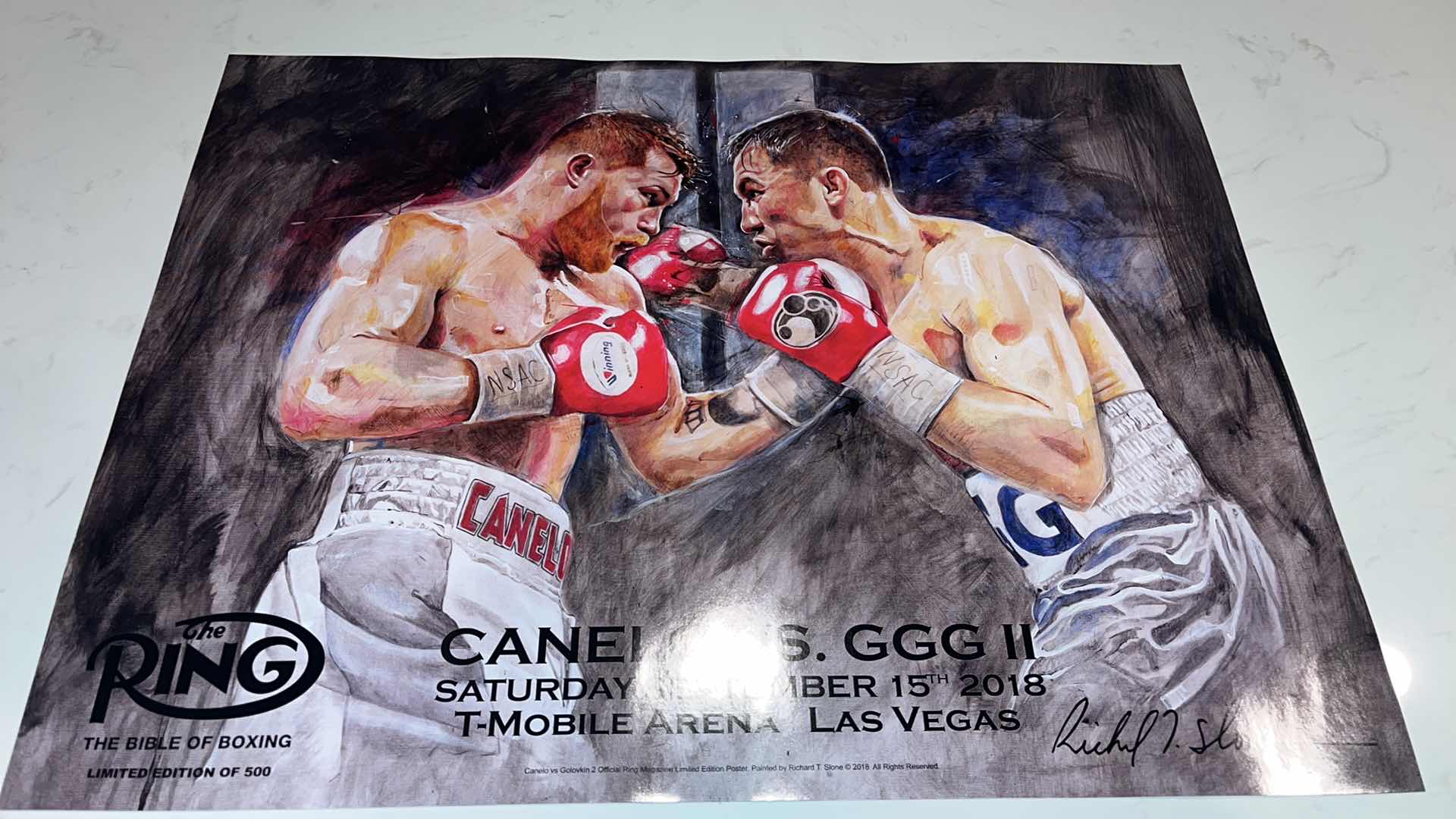 Photo 1 of CANELO VS GGG II FIGHT POSTER W 18IN H 2 FT