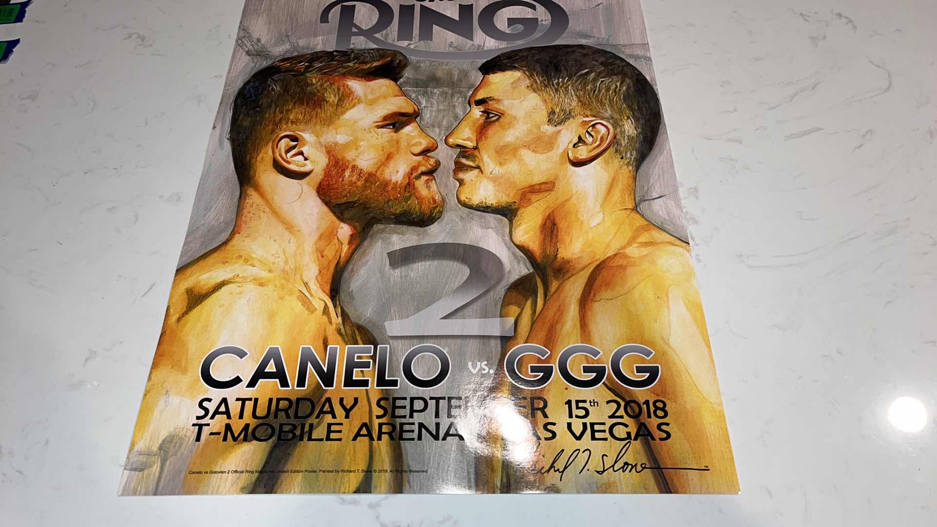 Photo 1 of CANELO VS GGG II FIGHT POSTER W 18IN H 2 FT