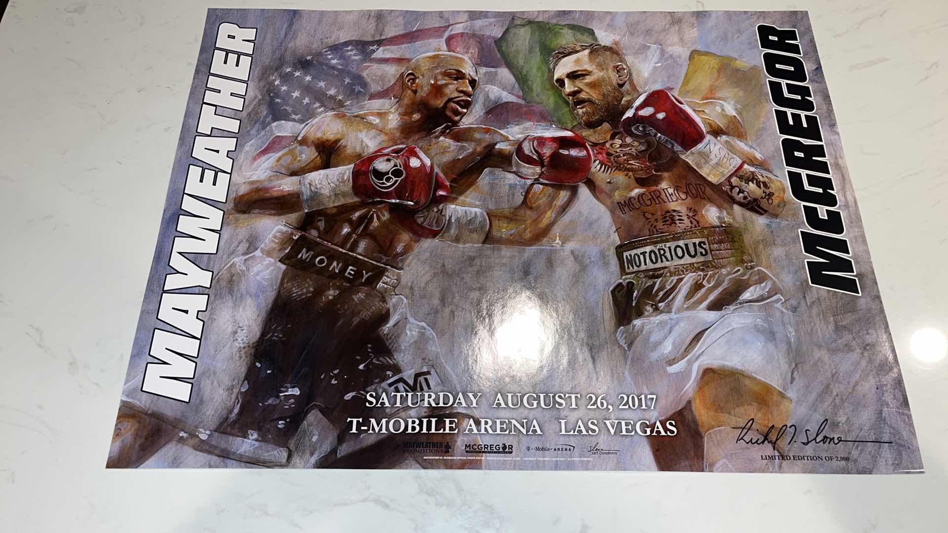 Photo 1 of MAYWEATHER VS MCGREGOR FIGHT POSTER W 18IN H 2ft