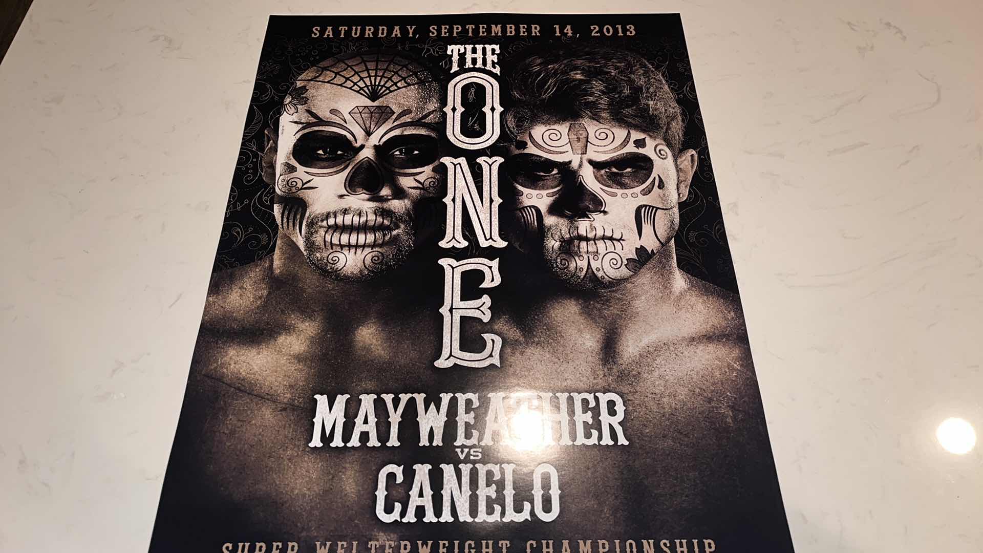 Photo 1 of MAYWEATHER VS CANELO THE ONE FIGHT POSTER W 18IN H 2FT