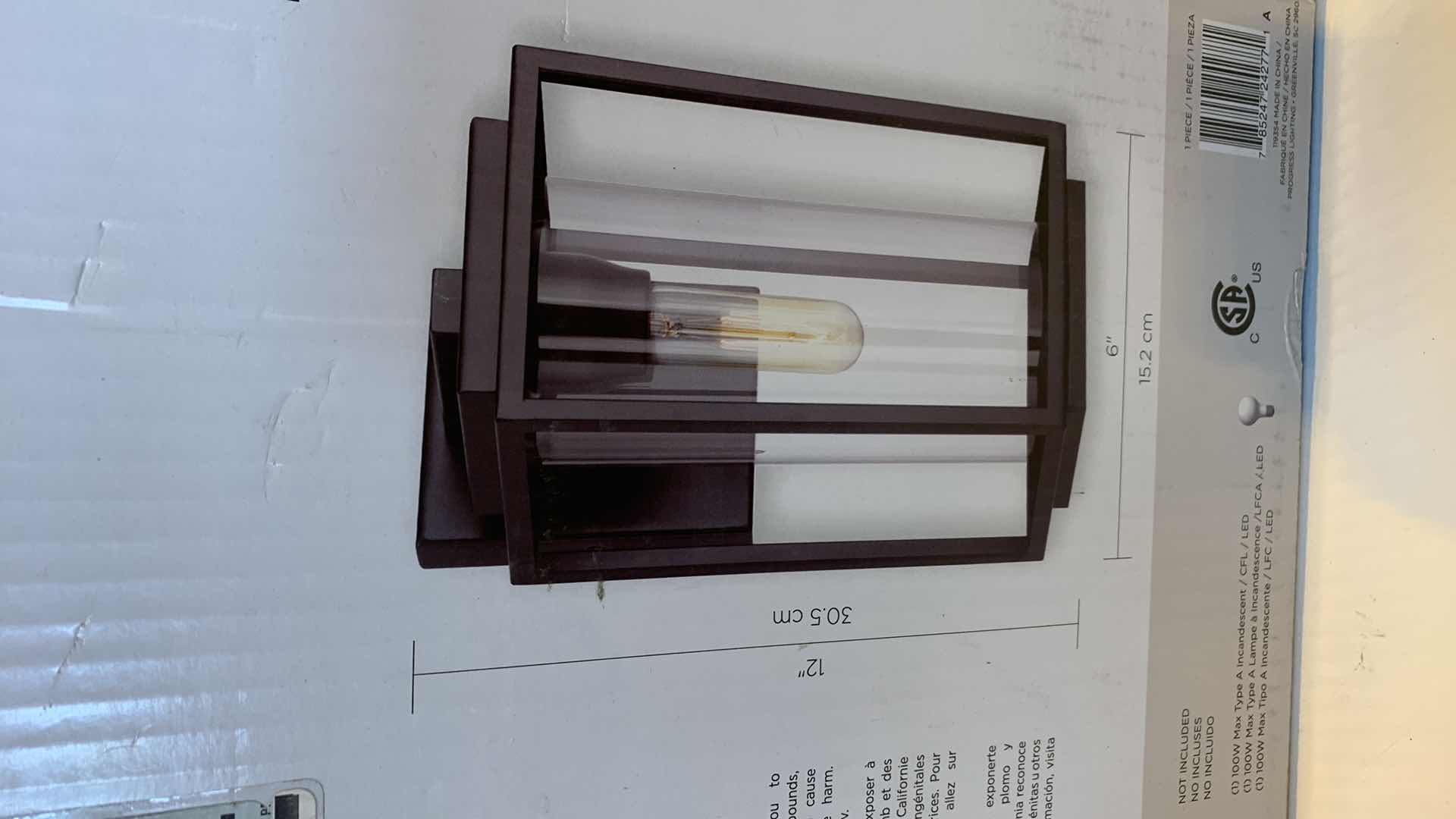 Photo 2 of PROGRESS LIGHTING MACSTREET COLLECTION WALL LANTERN MATTE BLACK P560221-031