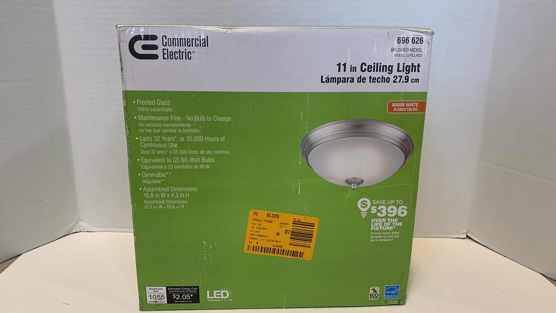 Photo 1 of COMMERCIAL ELECTRIC 11” CEILING LIGHT