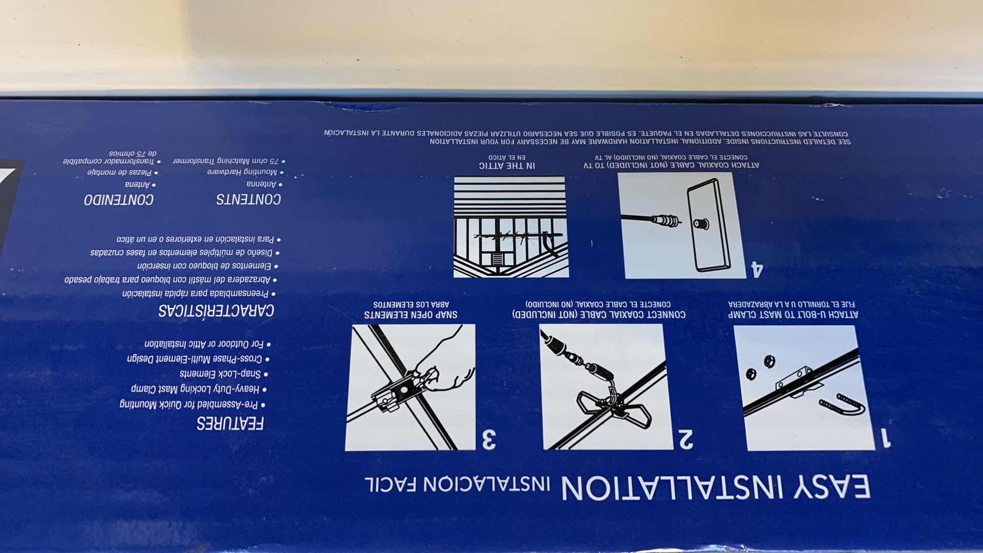 Photo 2 of RCA OUTDOOR/ATTIC ANTENNA 75 MILE RANGE 4K AND 8K COMPATIBLE