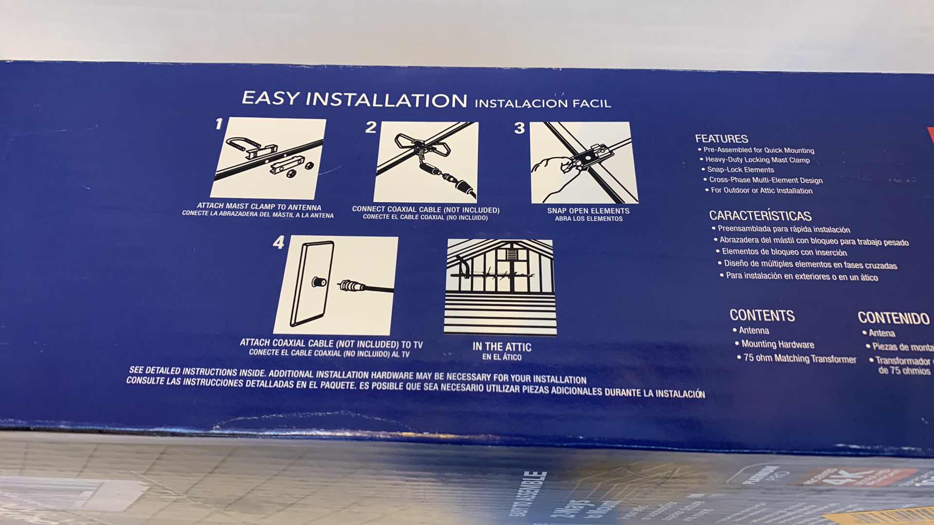 Photo 2 of RCA OUTDOOR/ATTIC ANTENNA 75 MILE RANGE 4K AND 8K COMPATIBLE