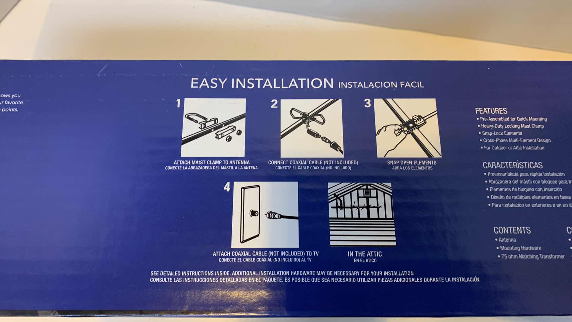 Photo 2 of RCA OUTDOOR/ATTIC ANTENNA 75 MILE RANGE 4K AND 8K COMPATIBLE