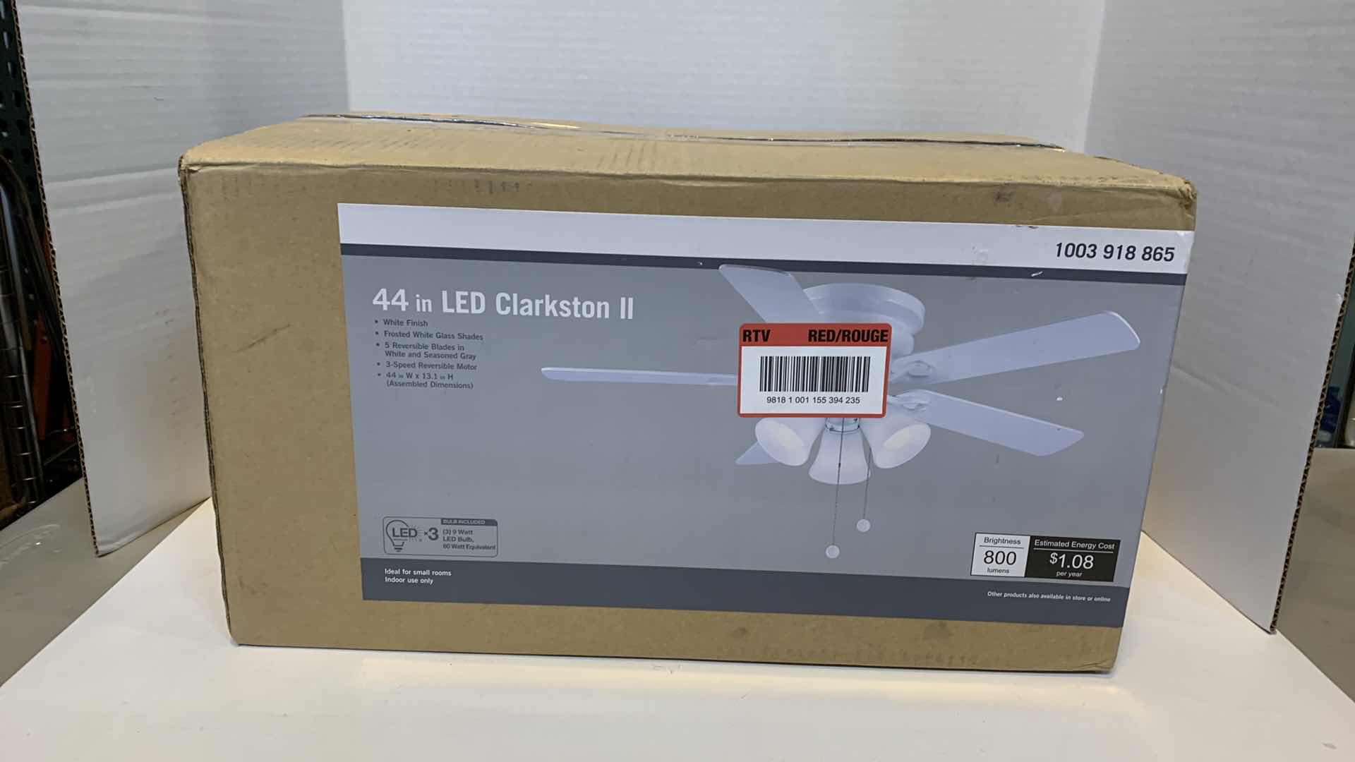 Photo 1 of 44” LED CLARKSTON II CEILING FAN 1003 918 865