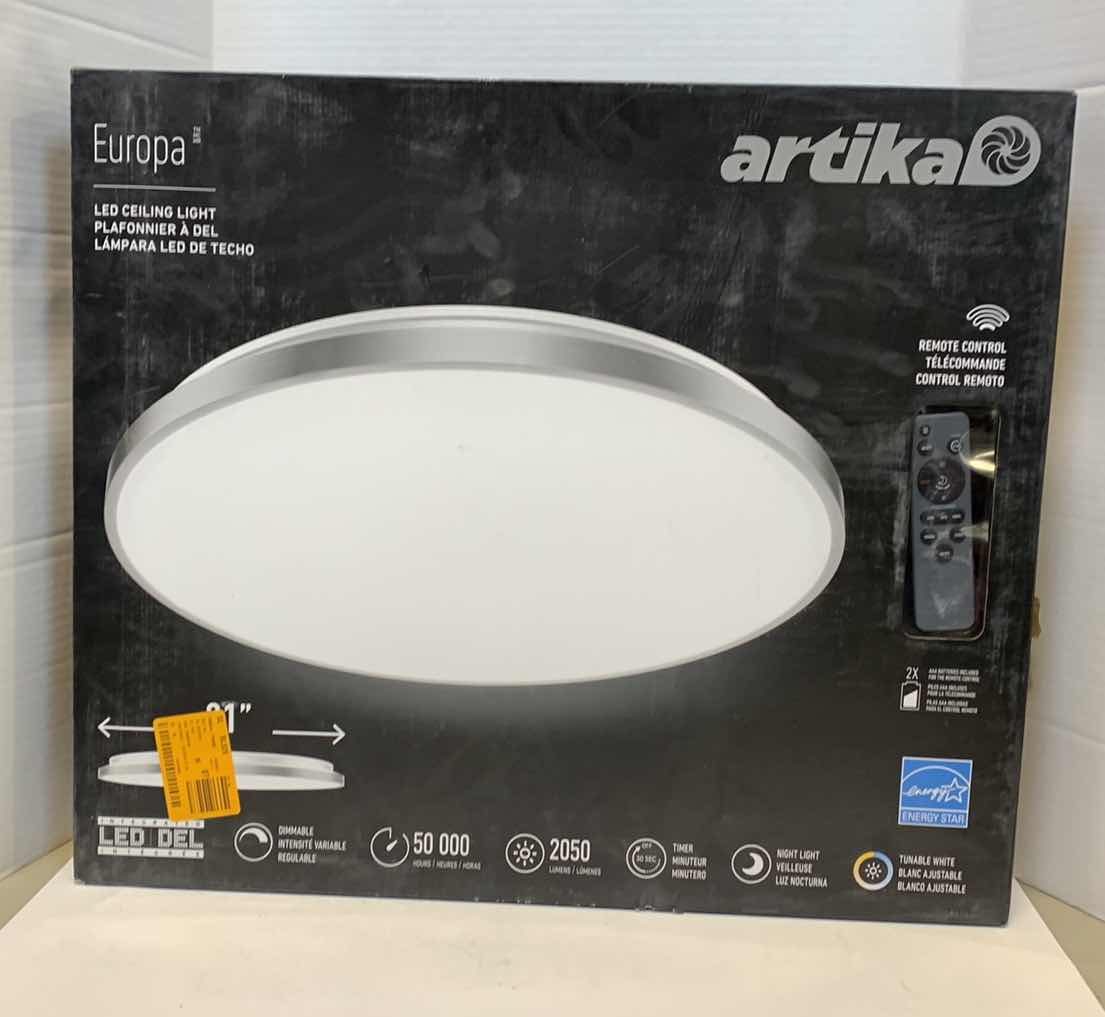 Photo 1 of ARTIKA EUROPA LED CEILING LIGHT 21” WIDE