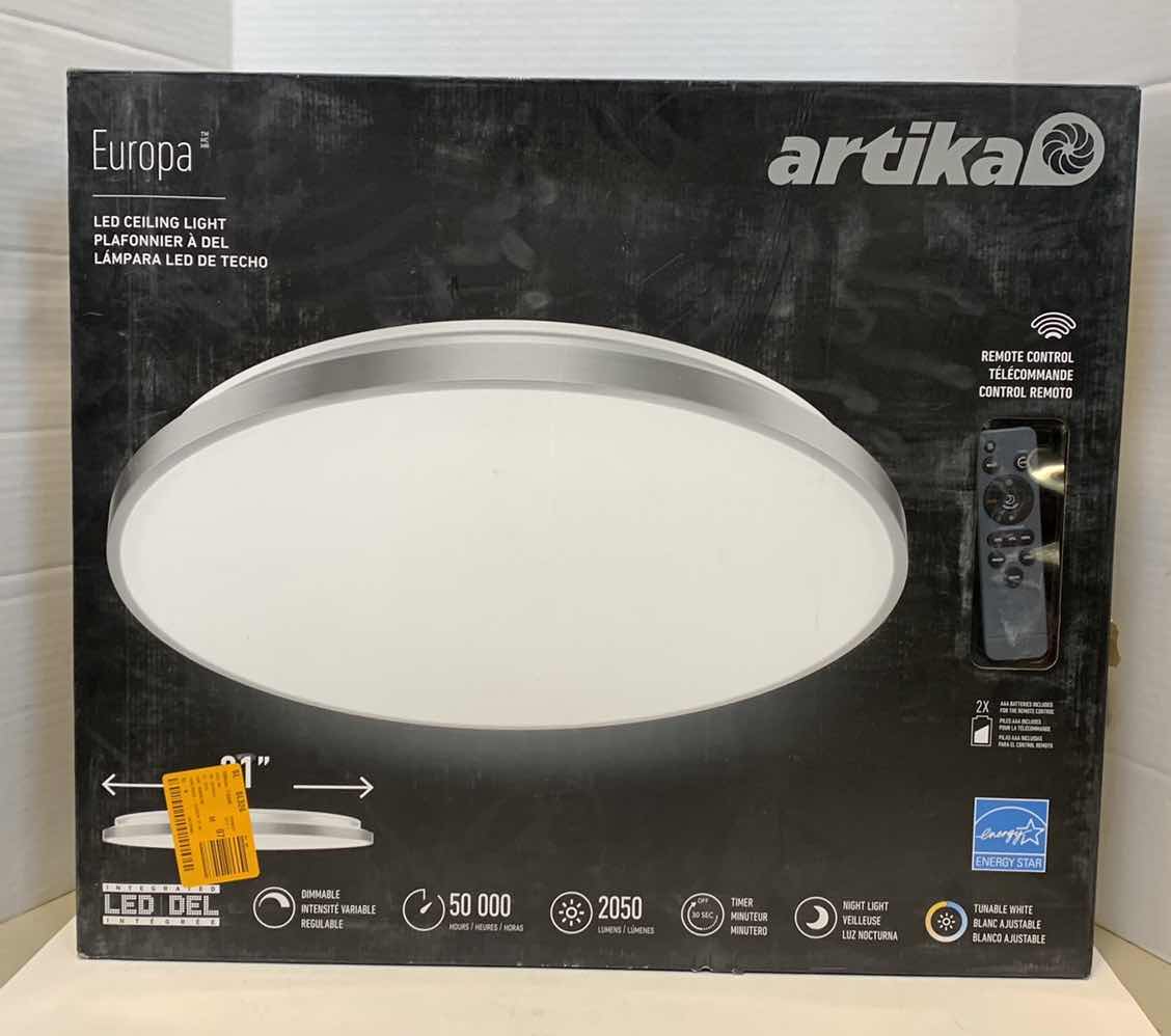 Photo 1 of ARTIKA EUROPA LED CEILING LIGHT 21” WIDE