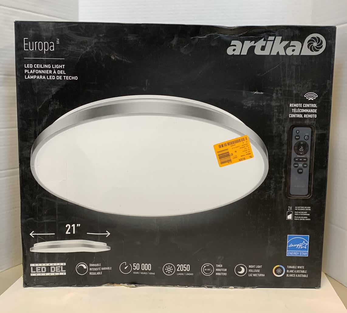 Photo 1 of ARTIKA EUROPA LED CEILING LIGHT 21” WIDE