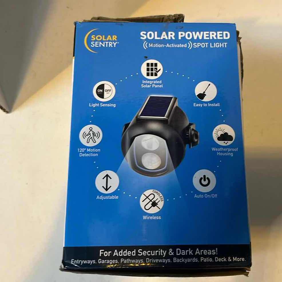 Photo 1 of SOLAR SENTRY SOLAR POWERED SPOT LIGHT
MOTION ACTIVATED