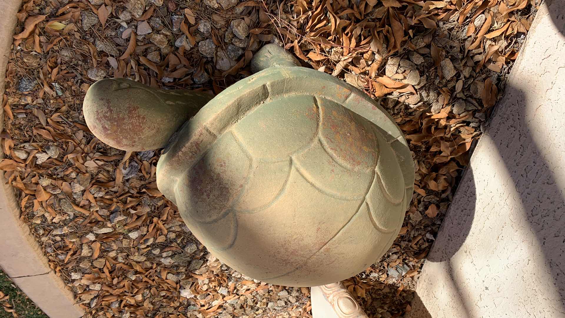 Photo 2 of LARGE STONE TURTLE OUTDOOR DECOR 25” X 16” H 24”