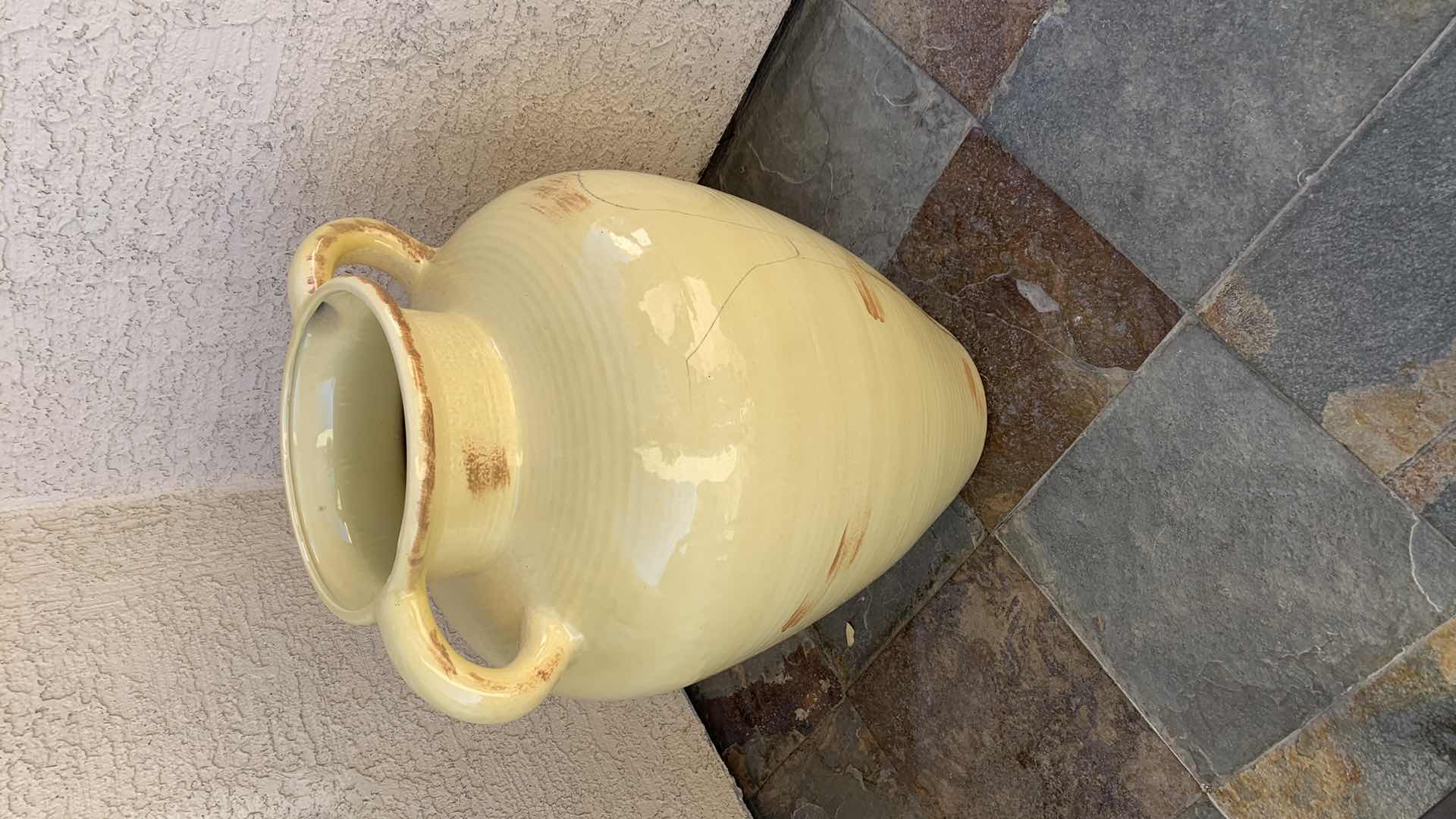 Photo 1 of EXTRA LARGE POTTERY VASE 17” X 17” H 26”