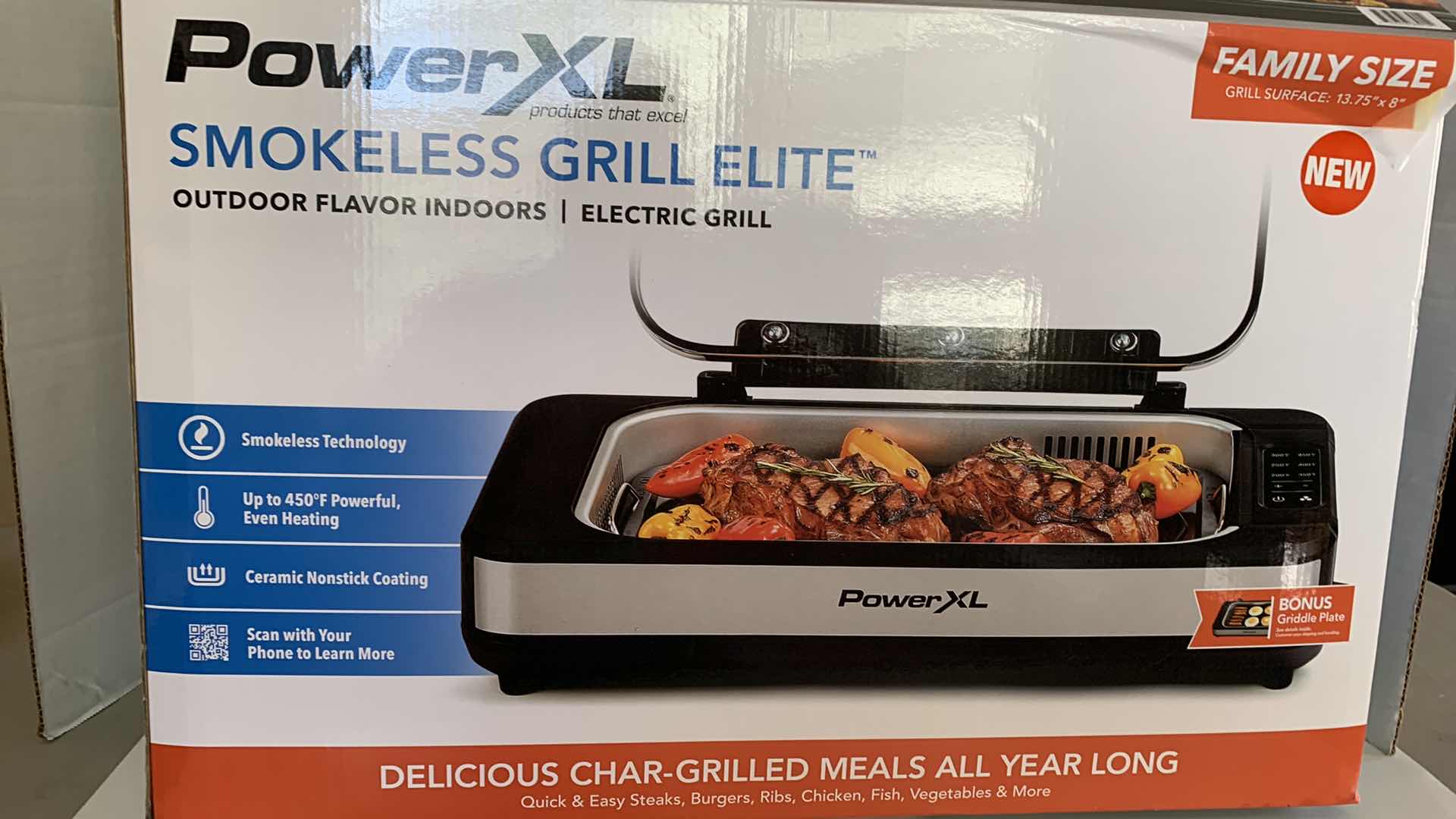 Photo 1 of POWERXL FAMILY SIZED SMOKELESS GRILL ELITE