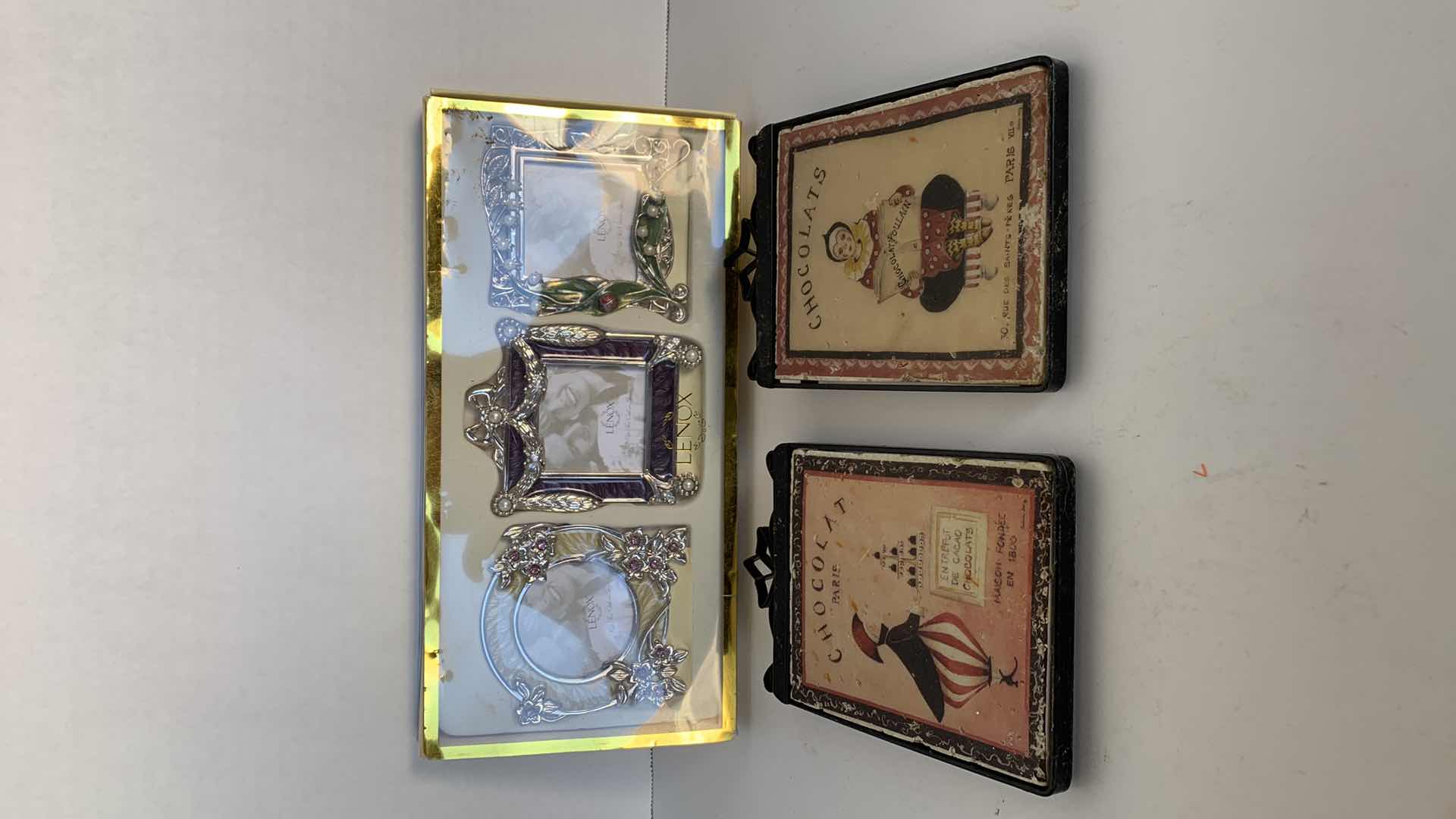 Photo 1 of LENOX MINI PICTURE FRAME SET AND FRENCH INSPIRED PLAQUES