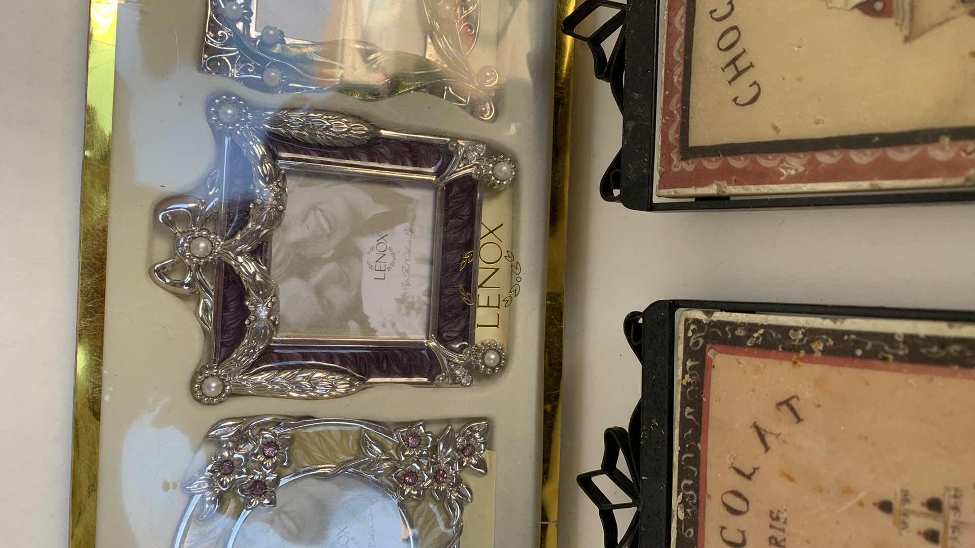 Photo 3 of LENOX MINI PICTURE FRAME SET AND FRENCH INSPIRED PLAQUES