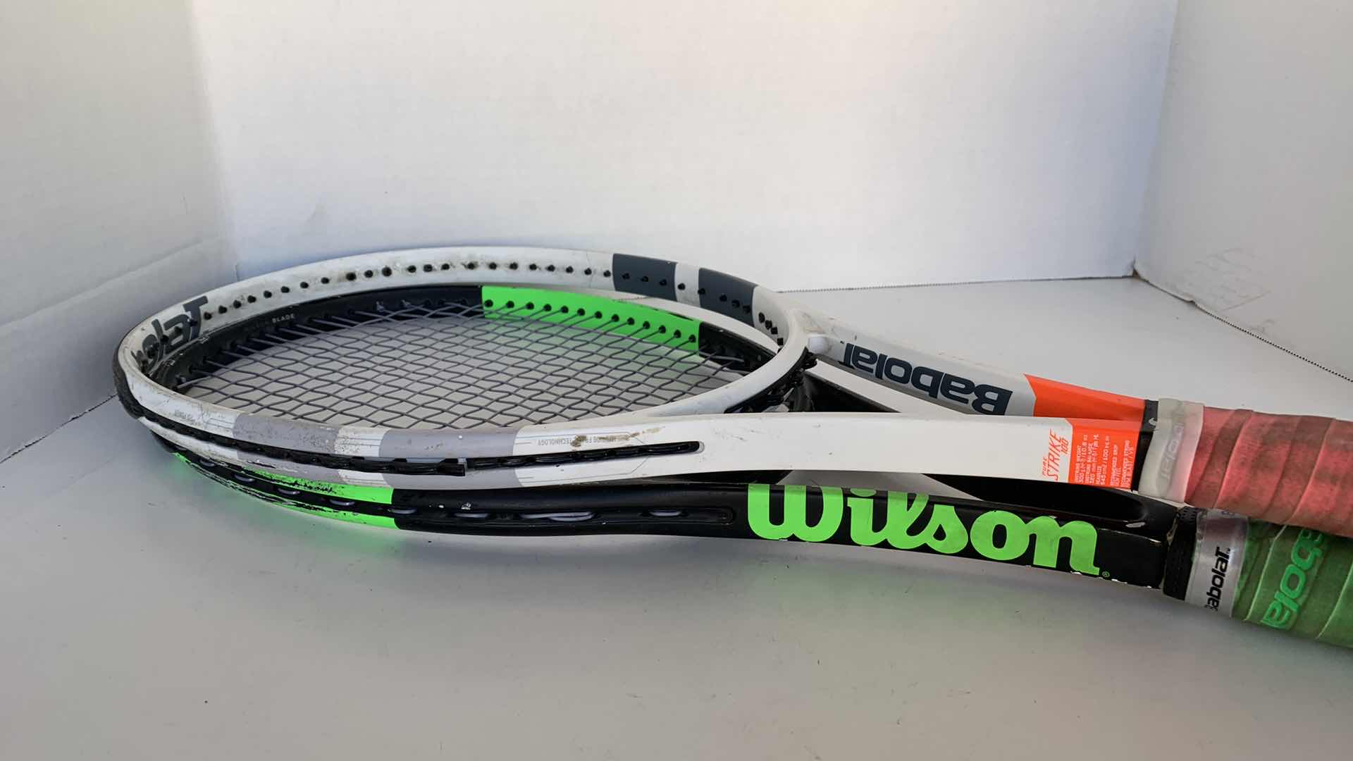Photo 1 of WILSON AND BABOLAT STRIKE TENNIS RAQUETS