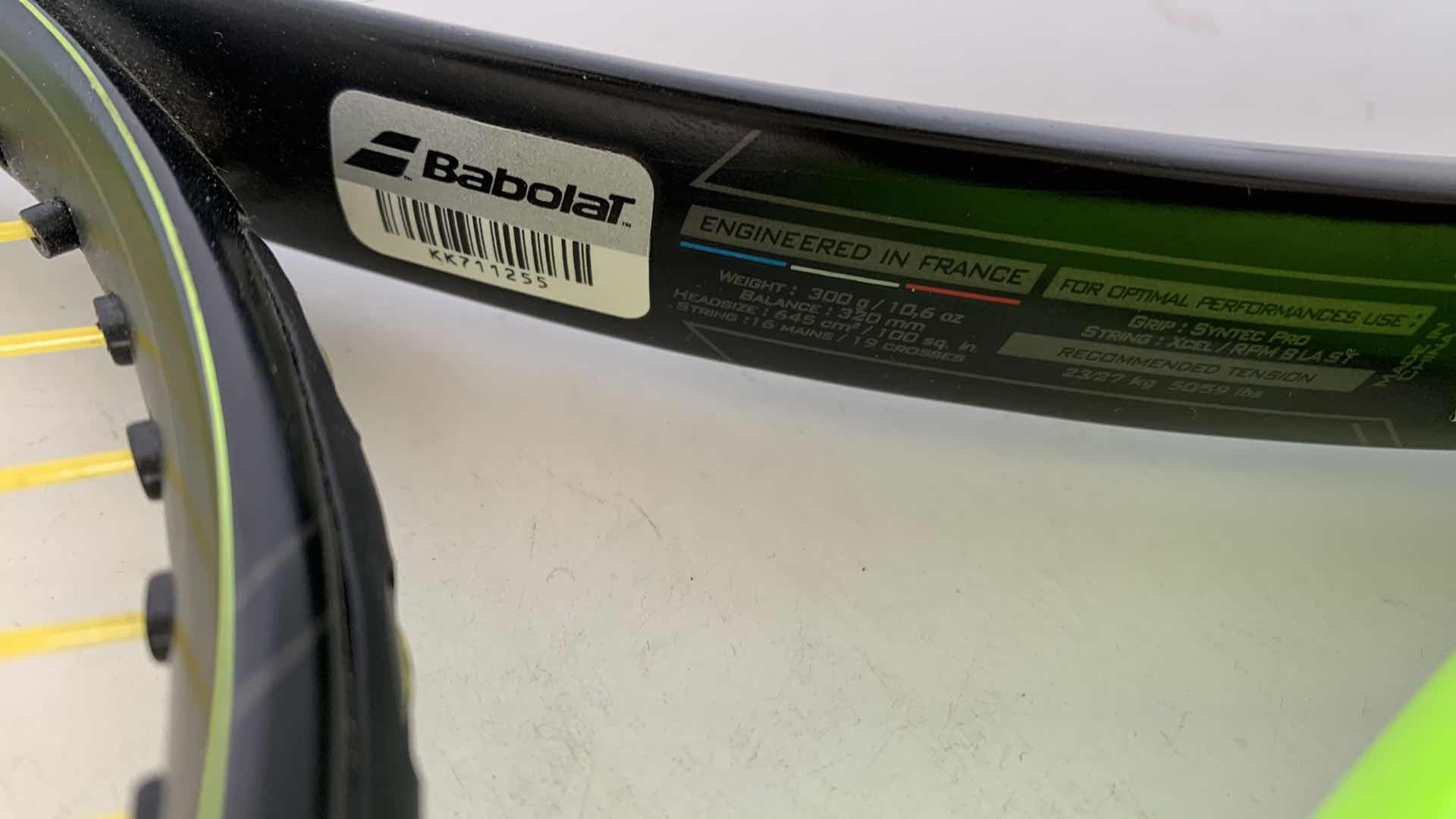 Photo 2 of BABOLAT PURE AERO TENNIS RAQUET $229