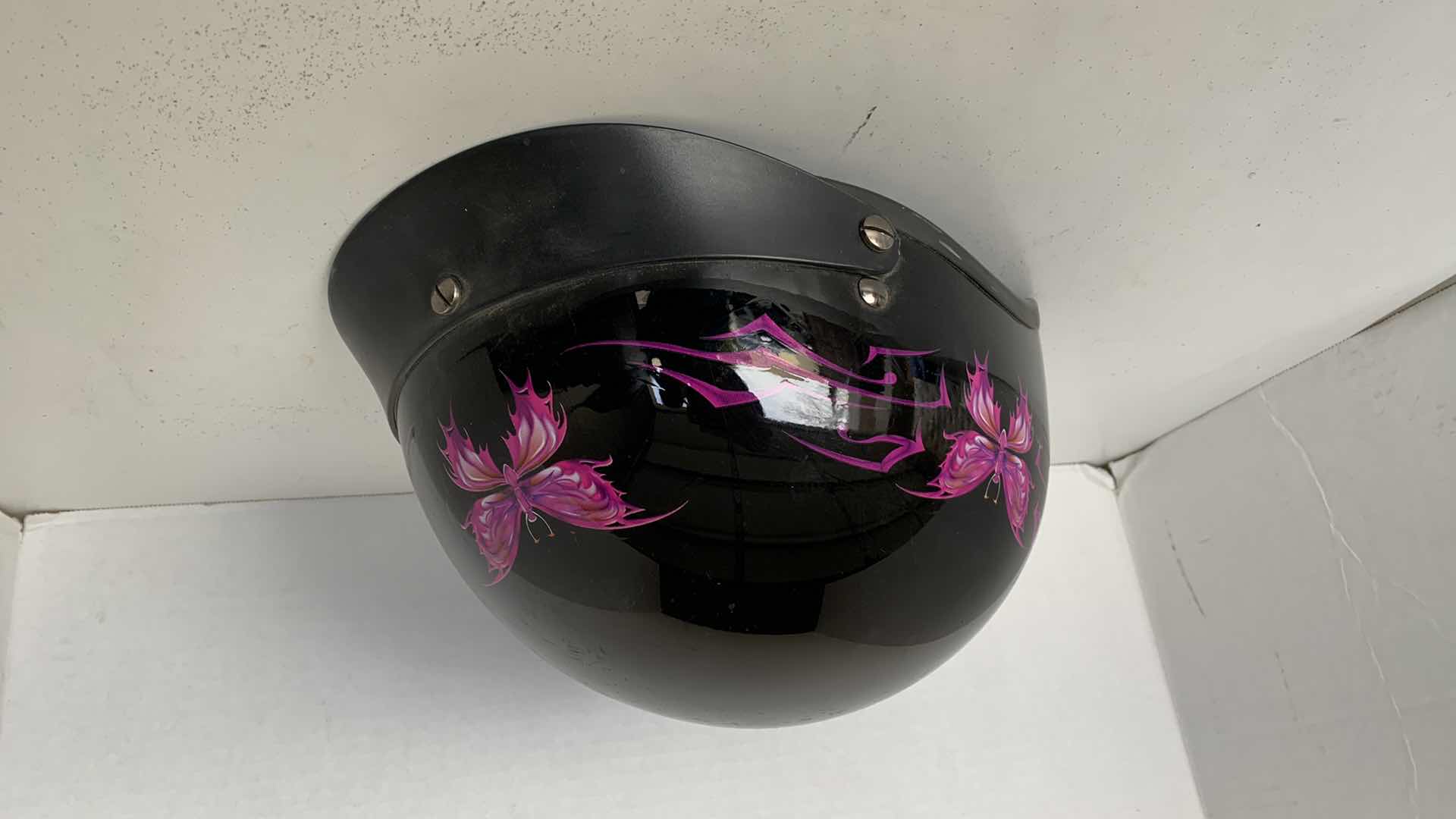 Photo 1 of OUTLAW WOMANS MOTORCYCLE HELMET SIZE MEDIUM