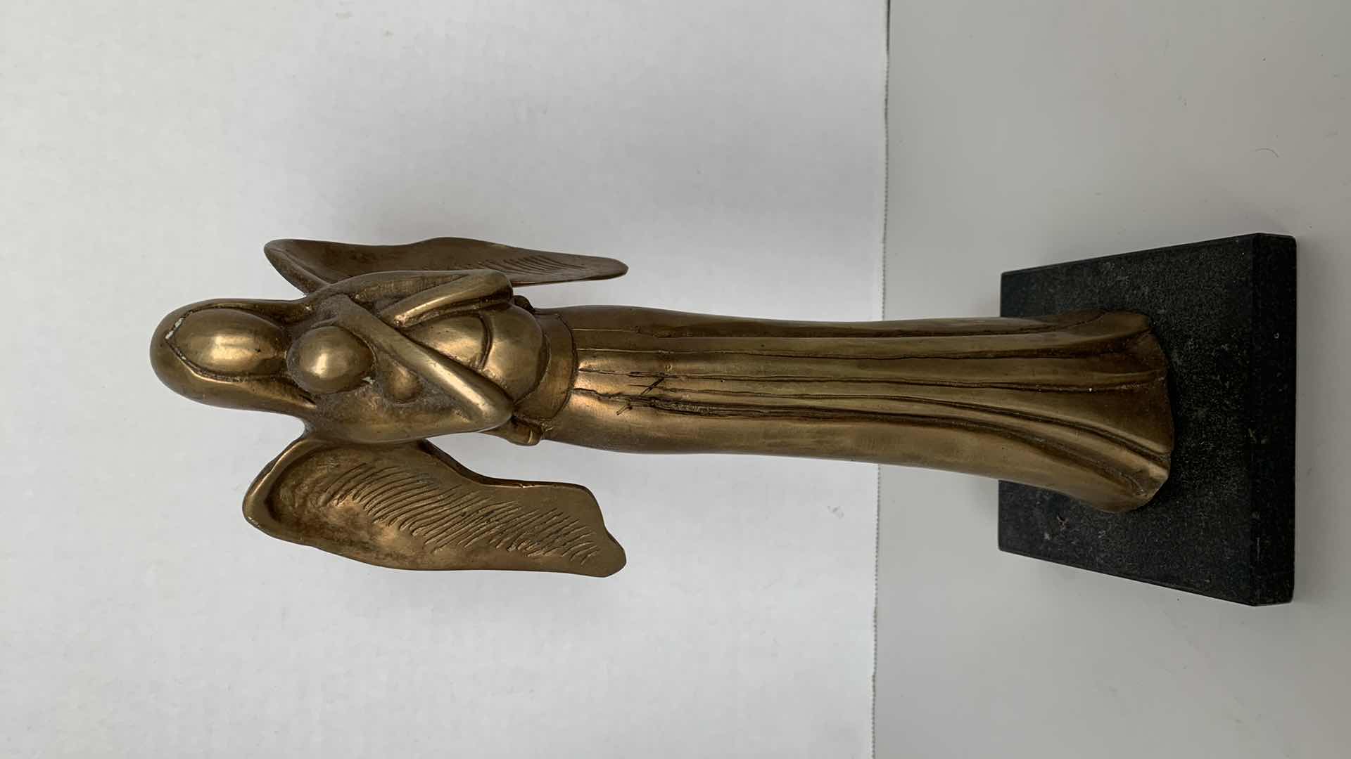 Photo 1 of BRASS ANGEL HOLDING CHILD 12” TALL